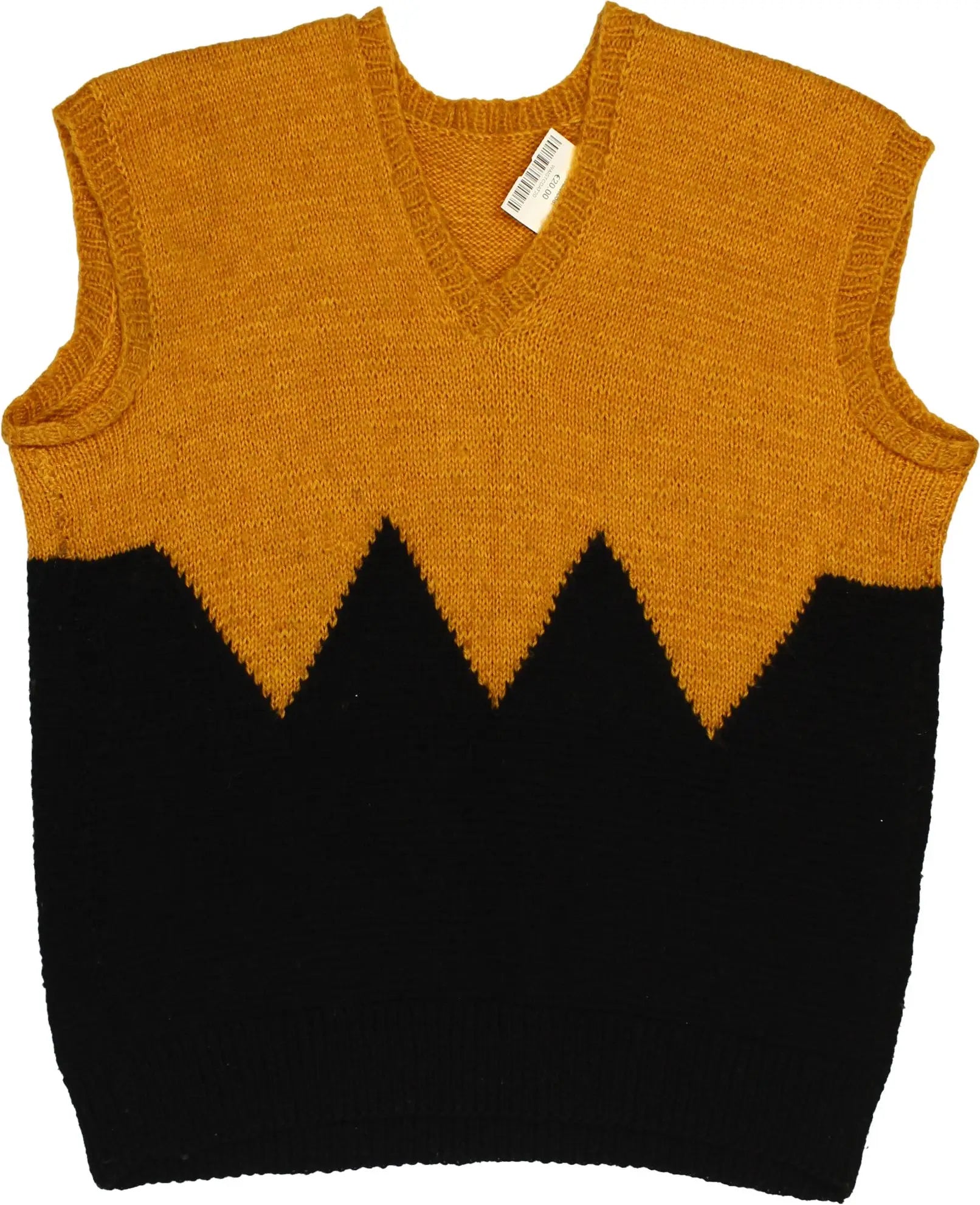 Handmade - Handknitted Vest- ThriftTale.com - Vintage and second handclothing