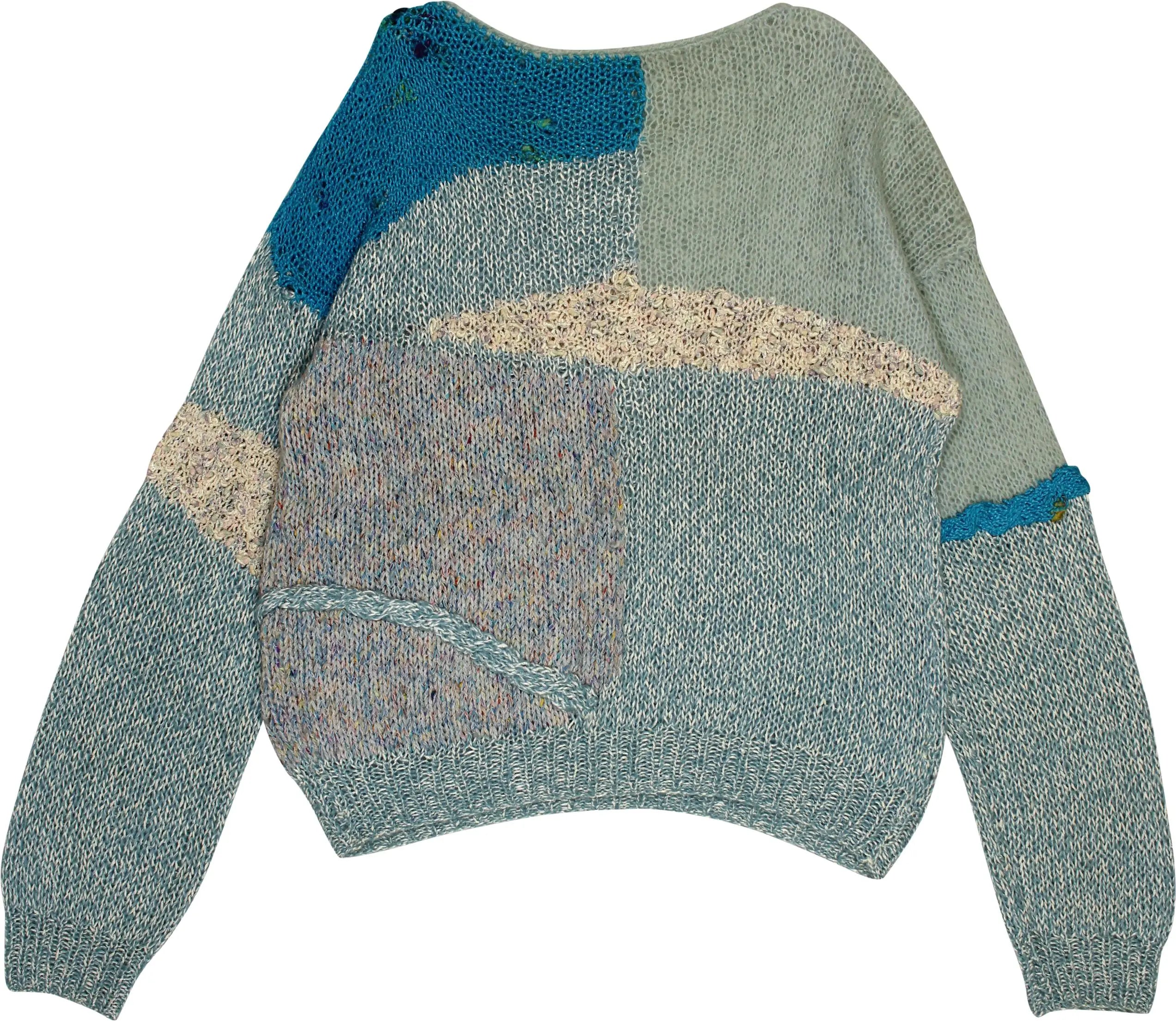 Handmade - Handmade 80s Patterned Jumper- ThriftTale.com - Vintage and second handclothing