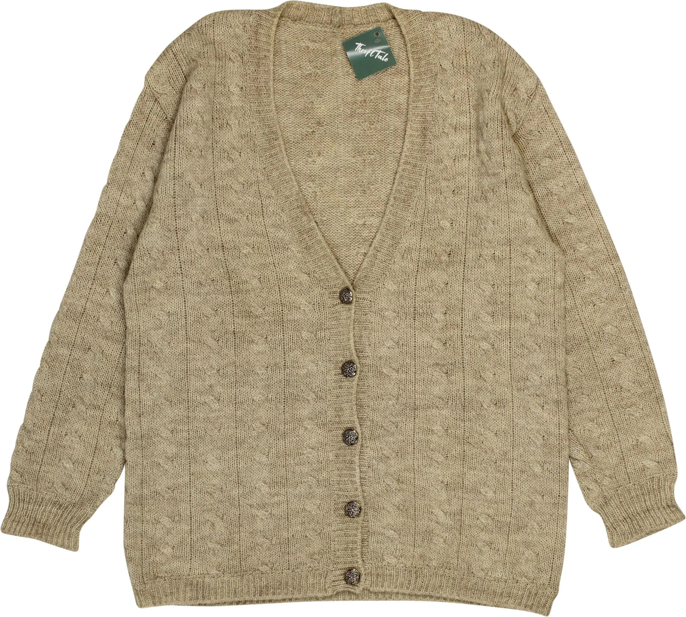 Handmade - Handmade Cable Knit Cardigan- ThriftTale.com - Vintage and second handclothing