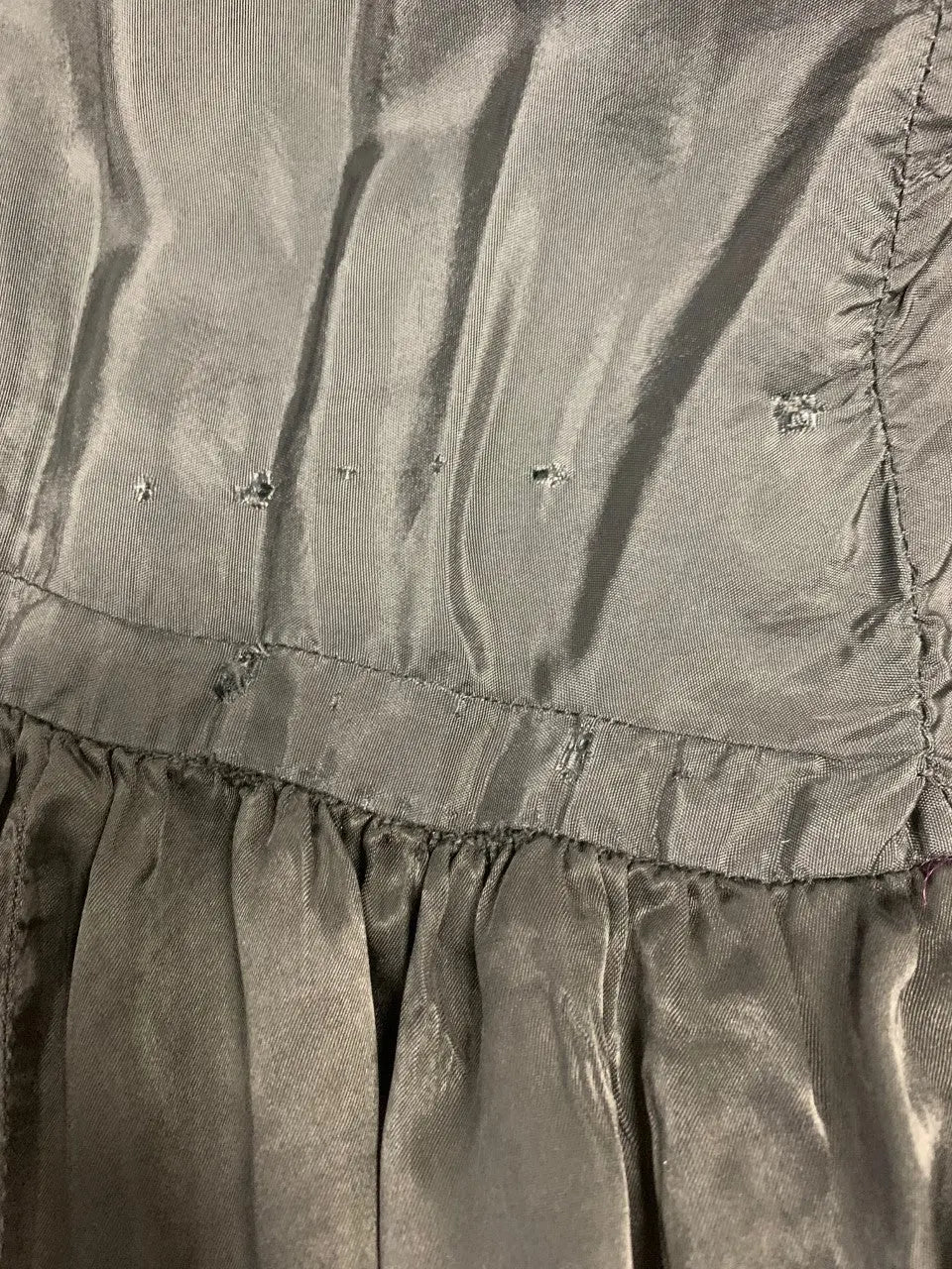 Handmade - Handmade Long Satin Ruffle Skirt- ThriftTale.com - Vintage and second handclothing