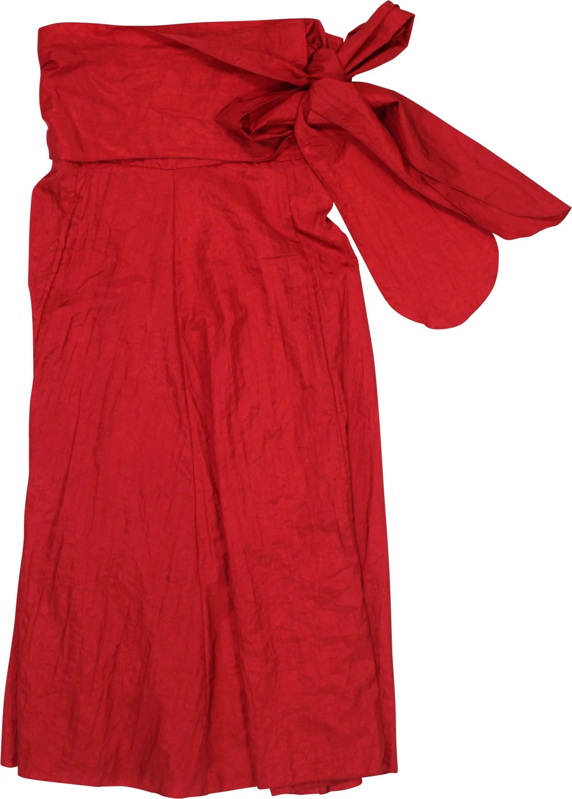 Handmade - Handmade Red Dress- ThriftTale.com - Vintage and second handclothing