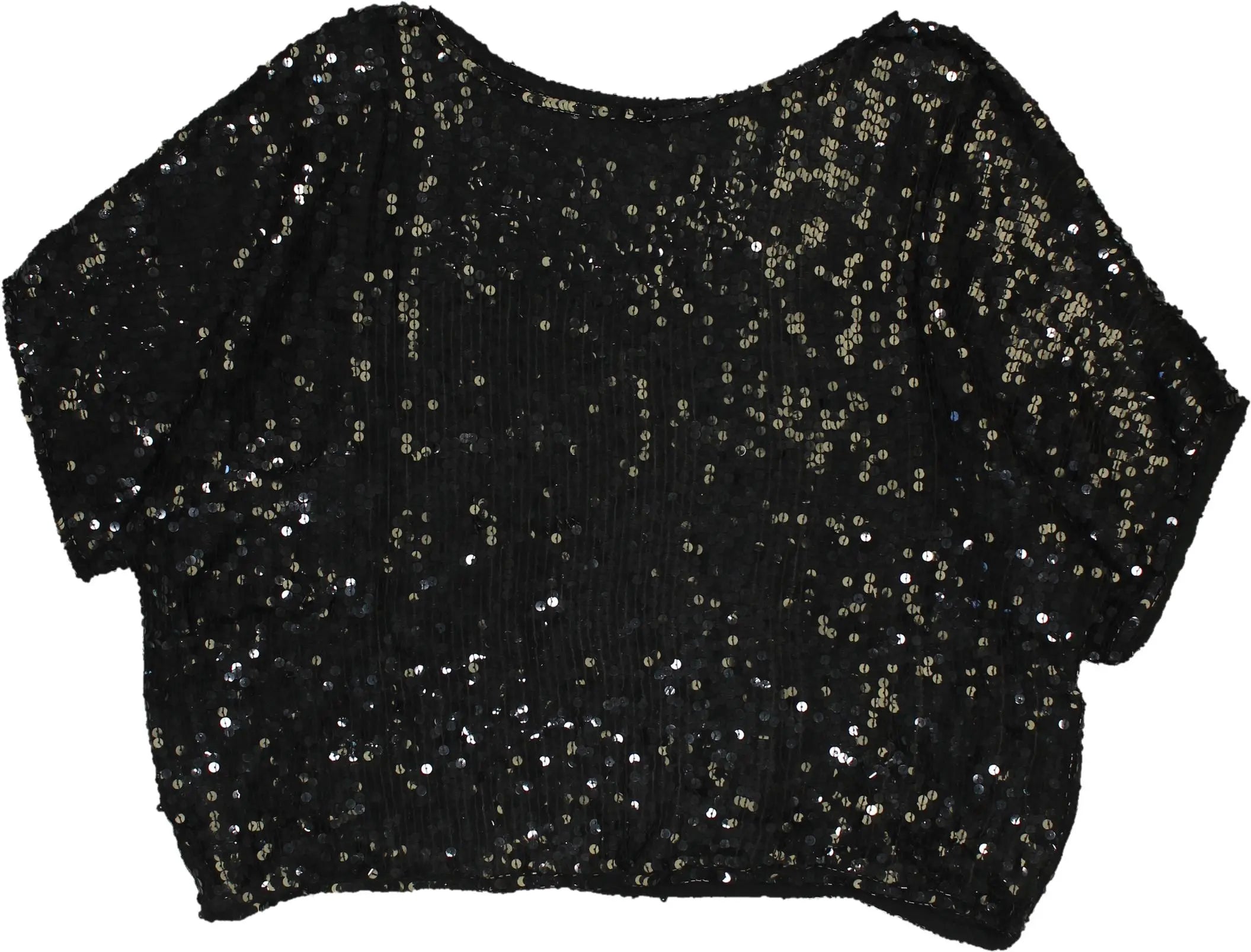 Handmade - Handmade Sequined Top- ThriftTale.com - Vintage and second handclothing