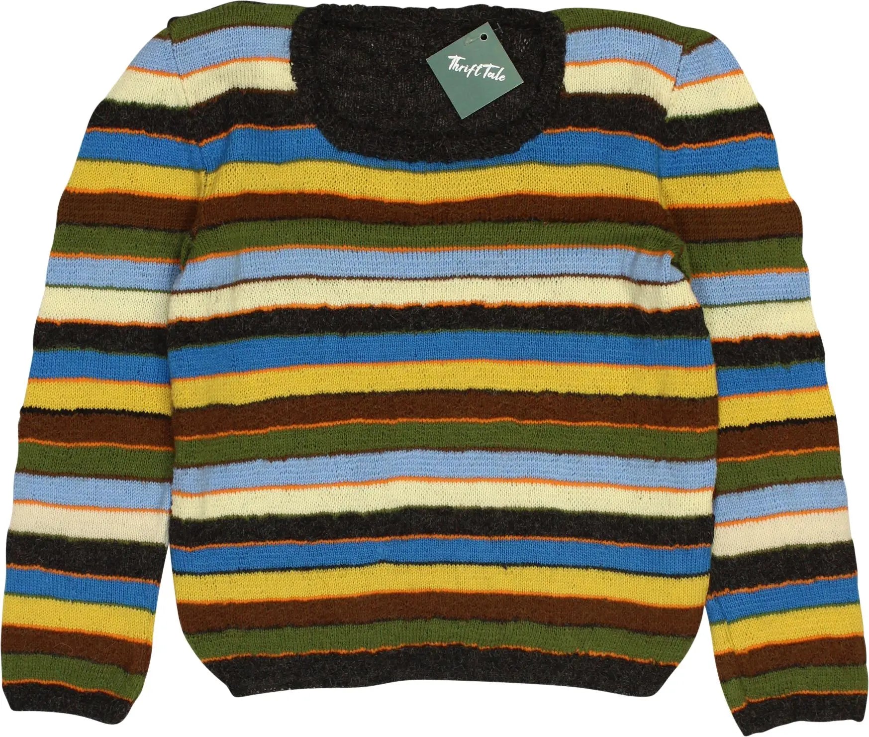 Handmade - Handmade Striped Jumper- ThriftTale.com - Vintage and second handclothing
