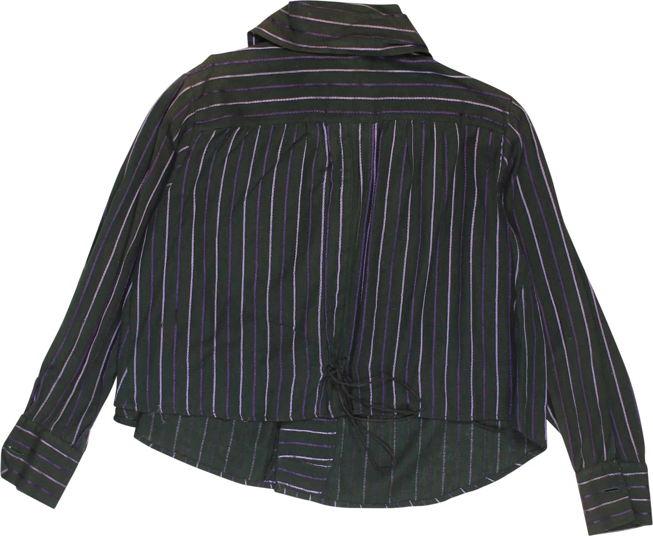 Handmade - Handmade Striped Shirt- ThriftTale.com - Vintage and second handclothing