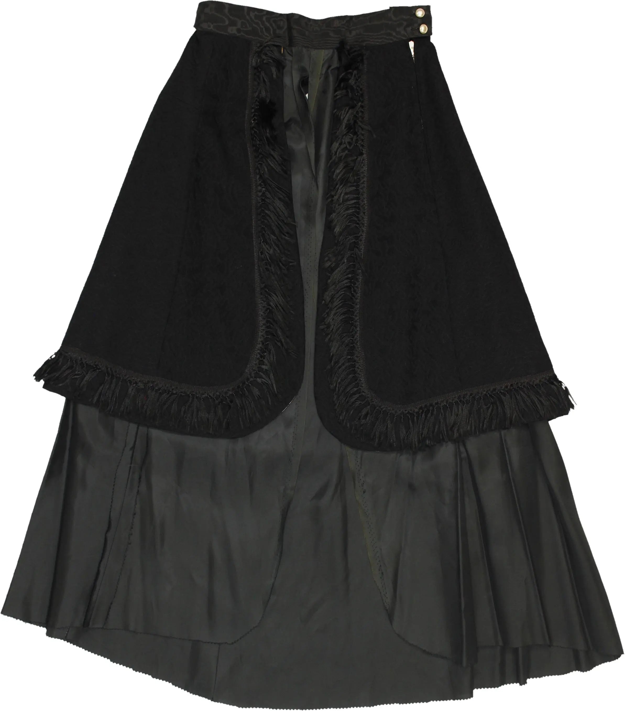 Handmade - Handmade Unique Black Skirt- ThriftTale.com - Vintage and second handclothing