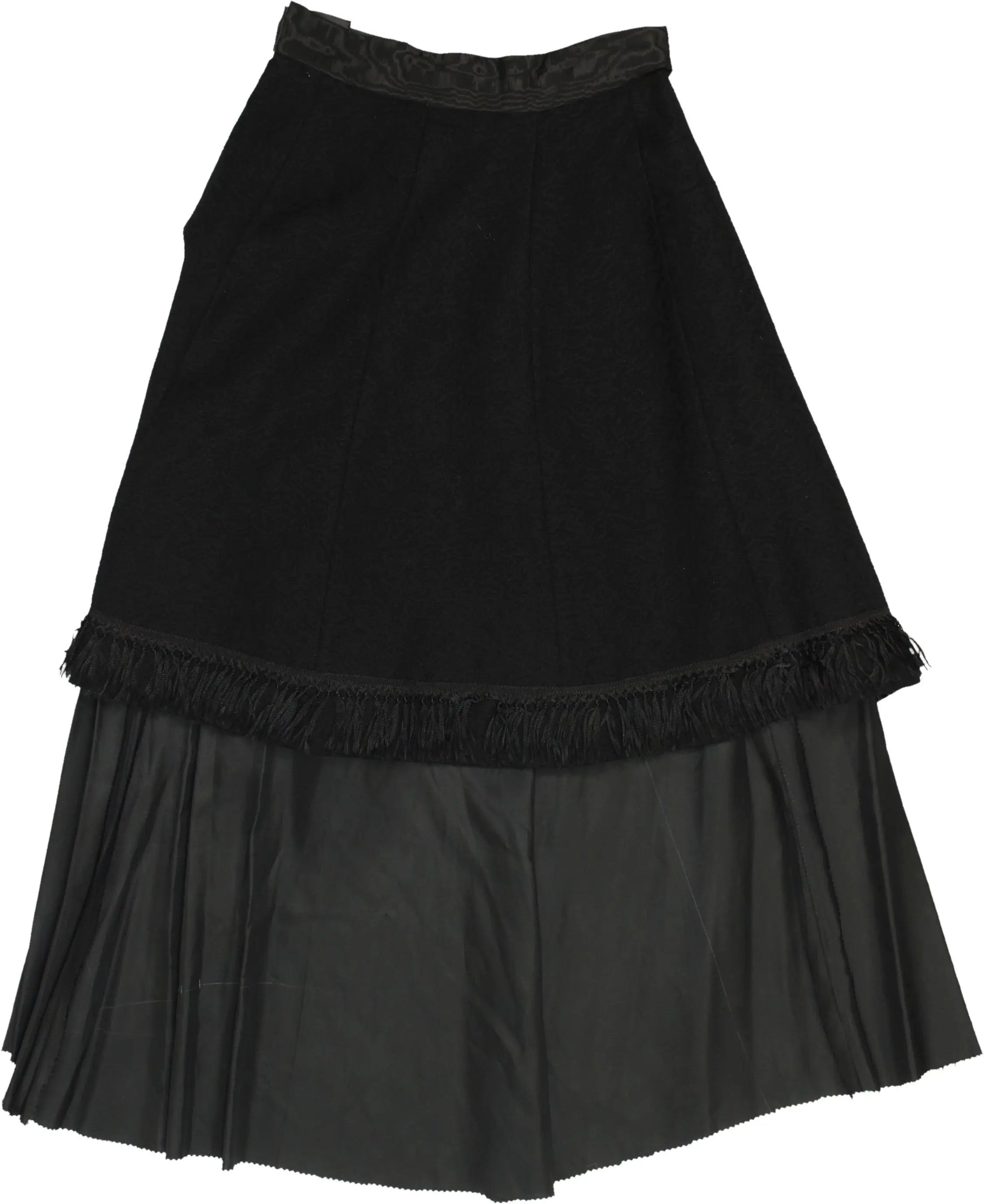 Handmade - Handmade Unique Black Skirt- ThriftTale.com - Vintage and second handclothing