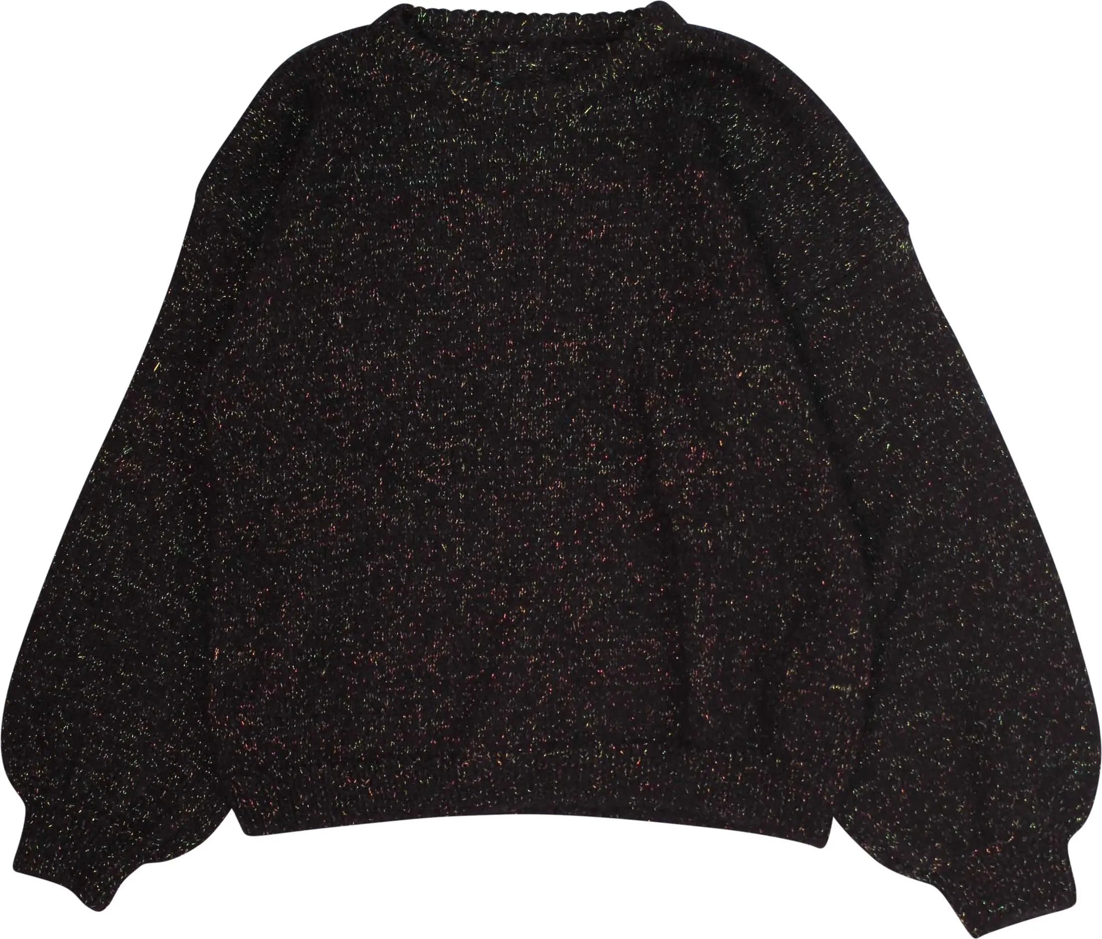 Handmade - Knitted Jumper with Lurex- ThriftTale.com - Vintage and second handclothing