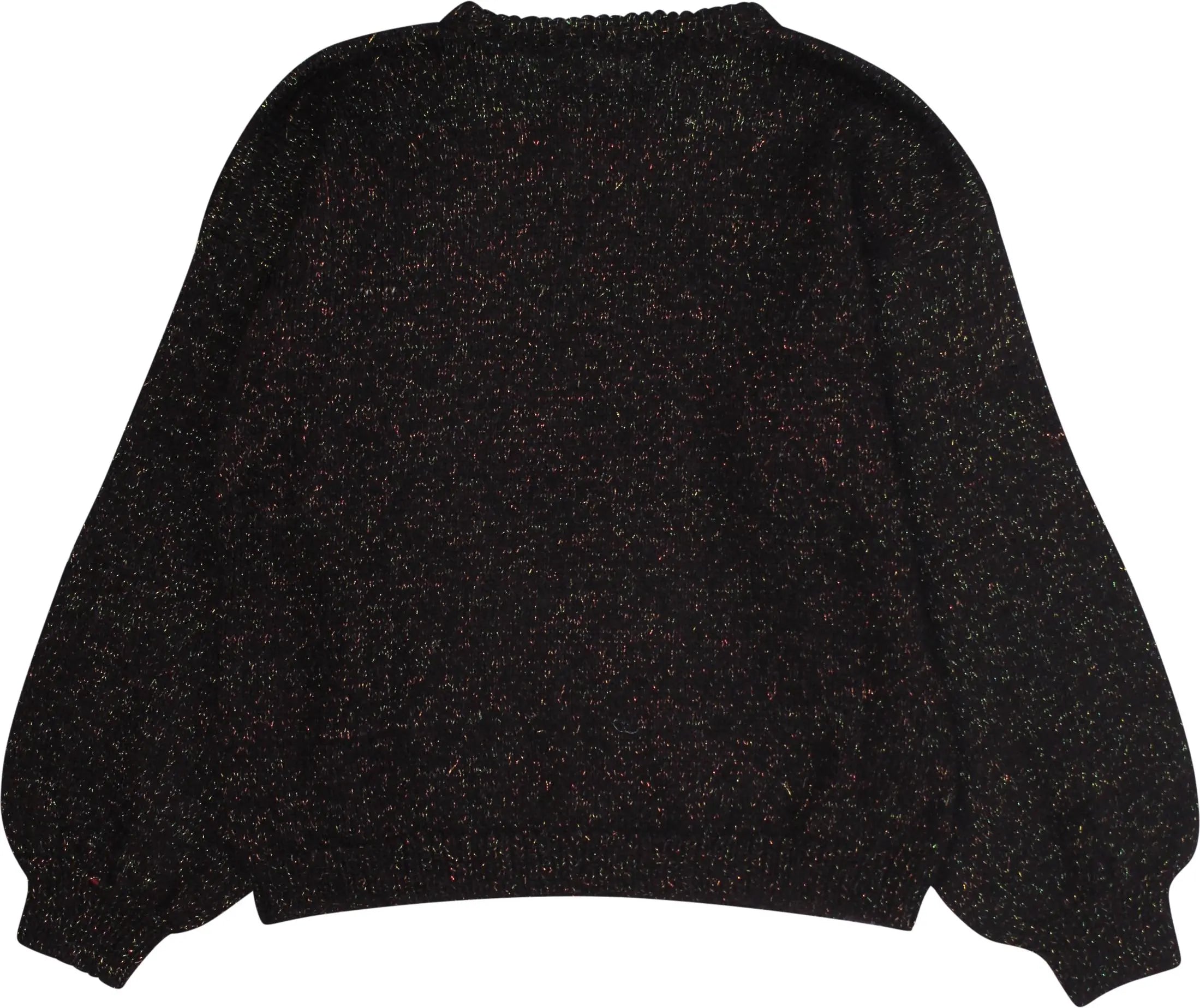Handmade - Knitted Jumper with Lurex- ThriftTale.com - Vintage and second handclothing