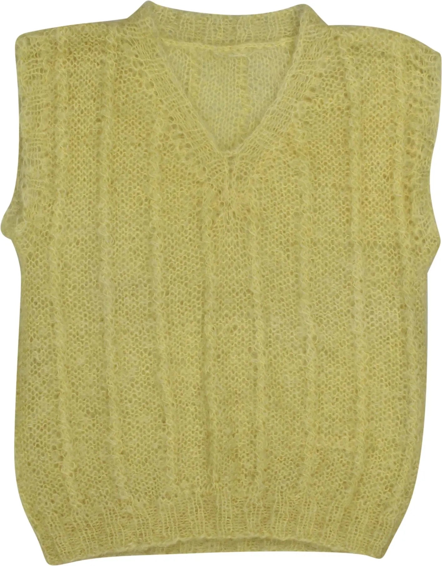 Handmade - Knitted Sweater Vest- ThriftTale.com - Vintage and second handclothing