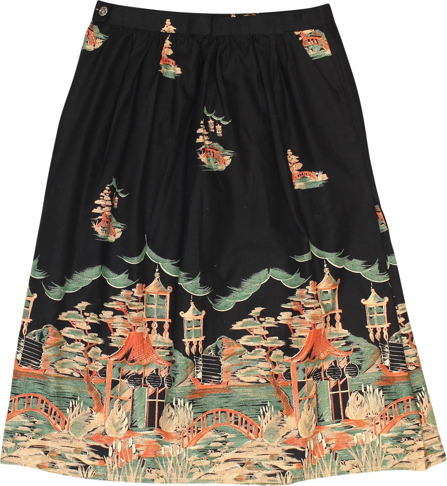 Handmade - Midi Skirt- ThriftTale.com - Vintage and second handclothing