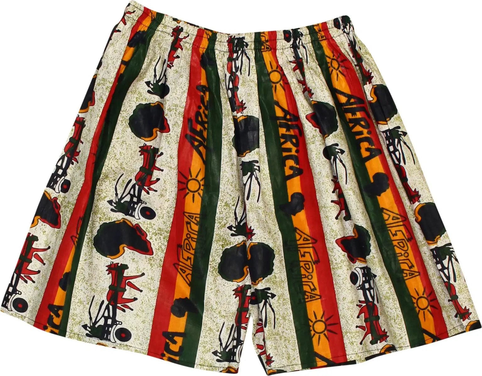 Handmade - Patterned Shorts- ThriftTale.com - Vintage and second handclothing