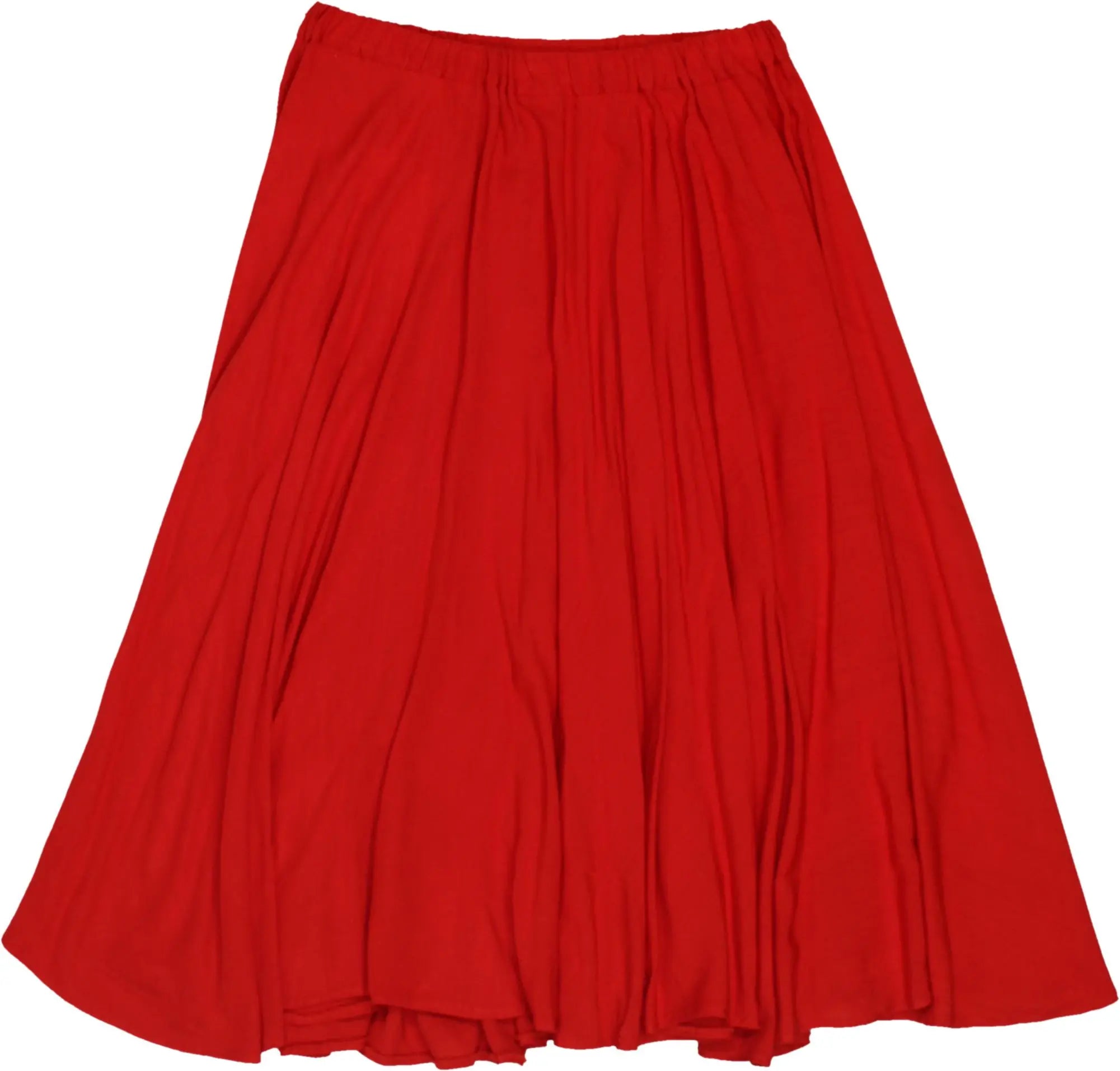 Handmade - Red Skirt- ThriftTale.com - Vintage and second handclothing