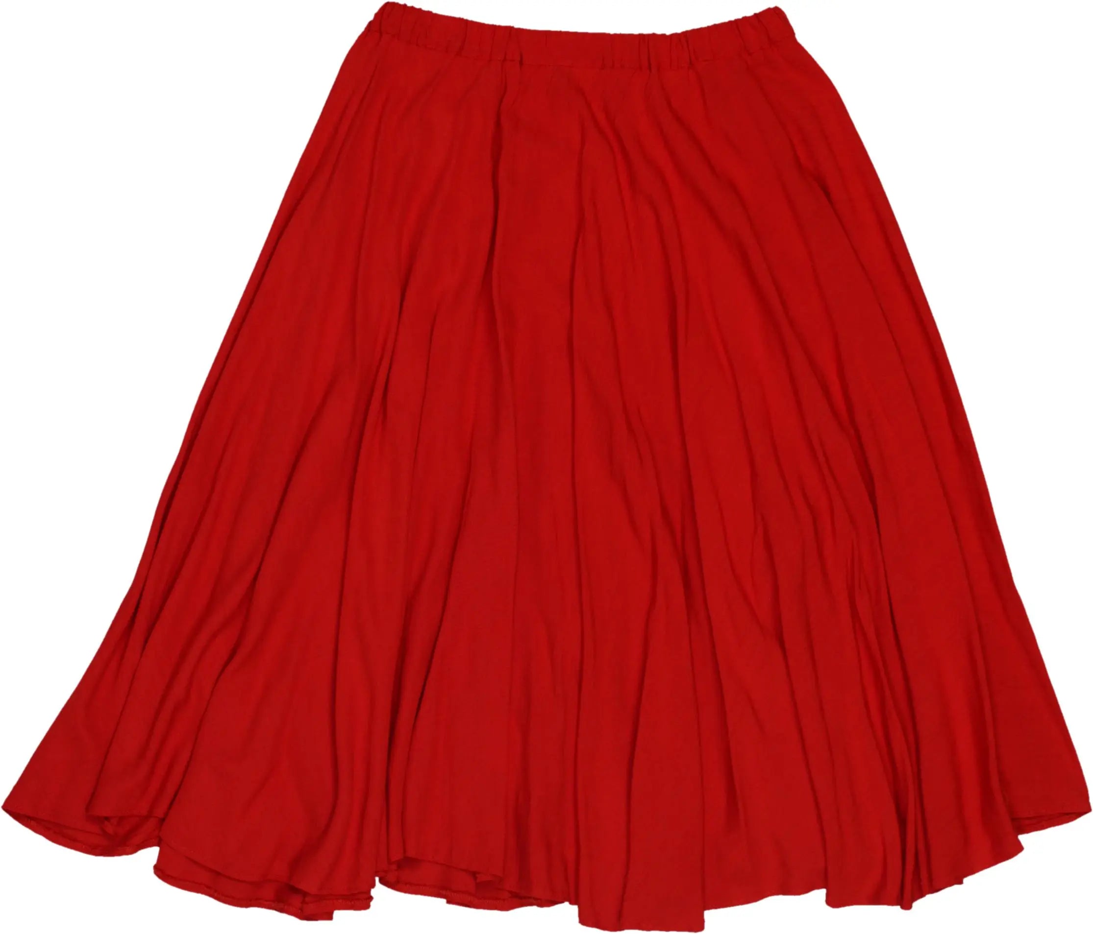 Handmade - Red Skirt- ThriftTale.com - Vintage and second handclothing