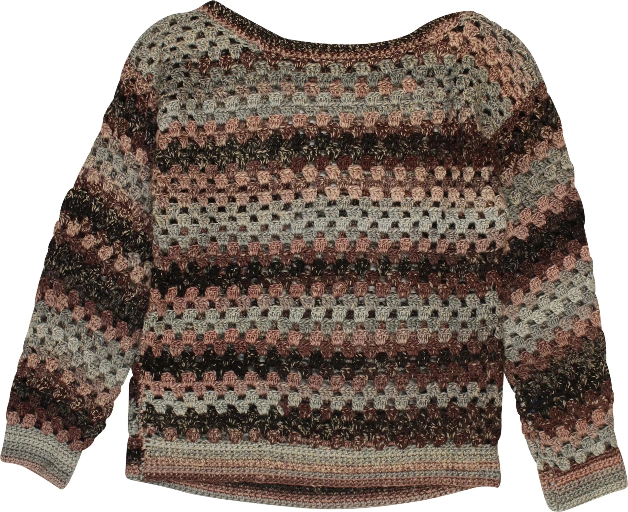 Handmade - Roughly Knitted Jumper- ThriftTale.com - Vintage and second handclothing