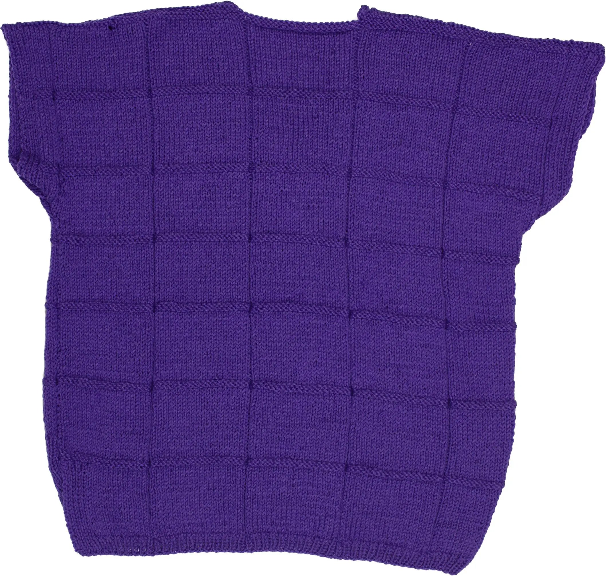 Handmade - Short Sleeve Jumper- ThriftTale.com - Vintage and second handclothing