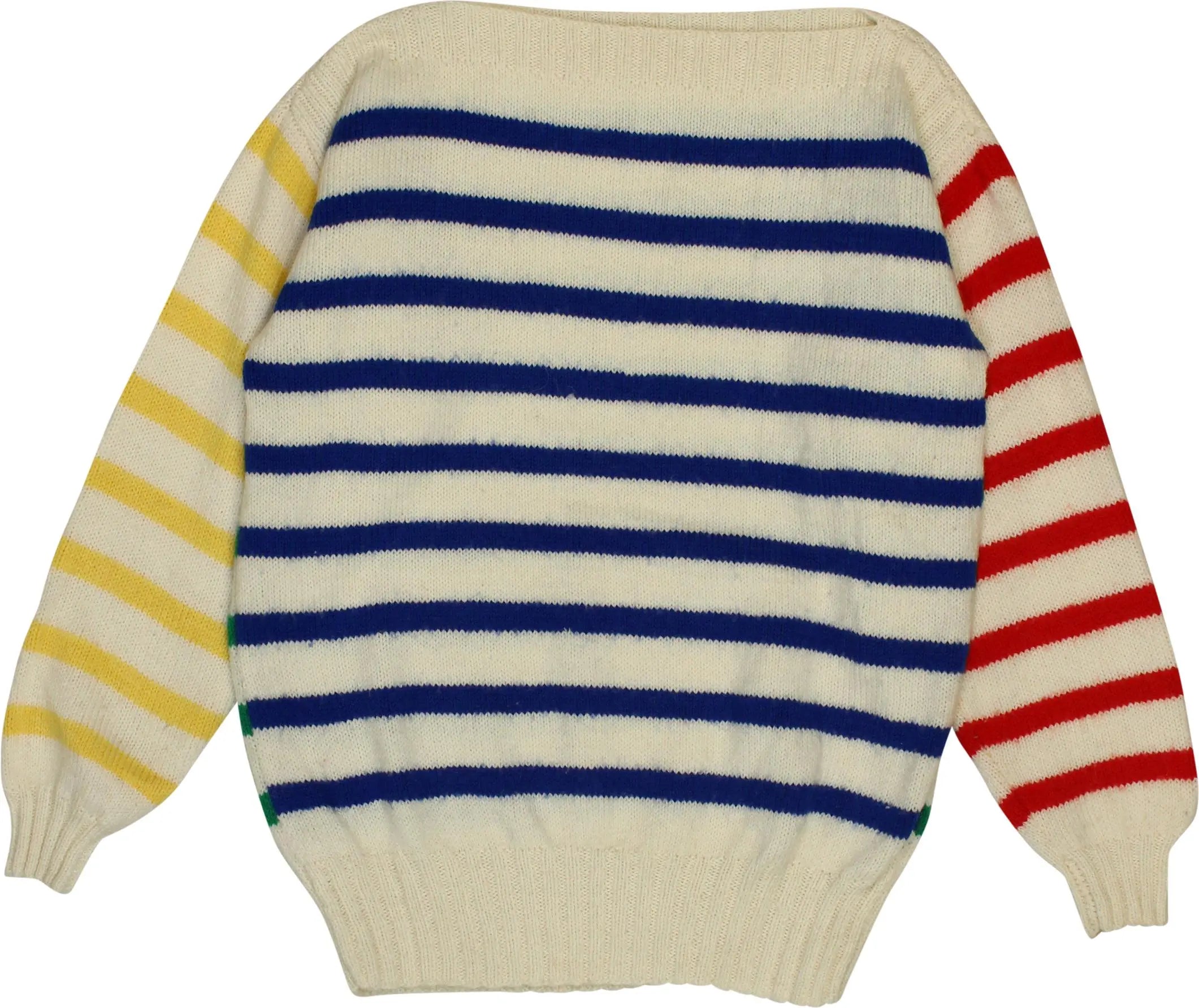Handmade - Striped Jumper- ThriftTale.com - Vintage and second handclothing