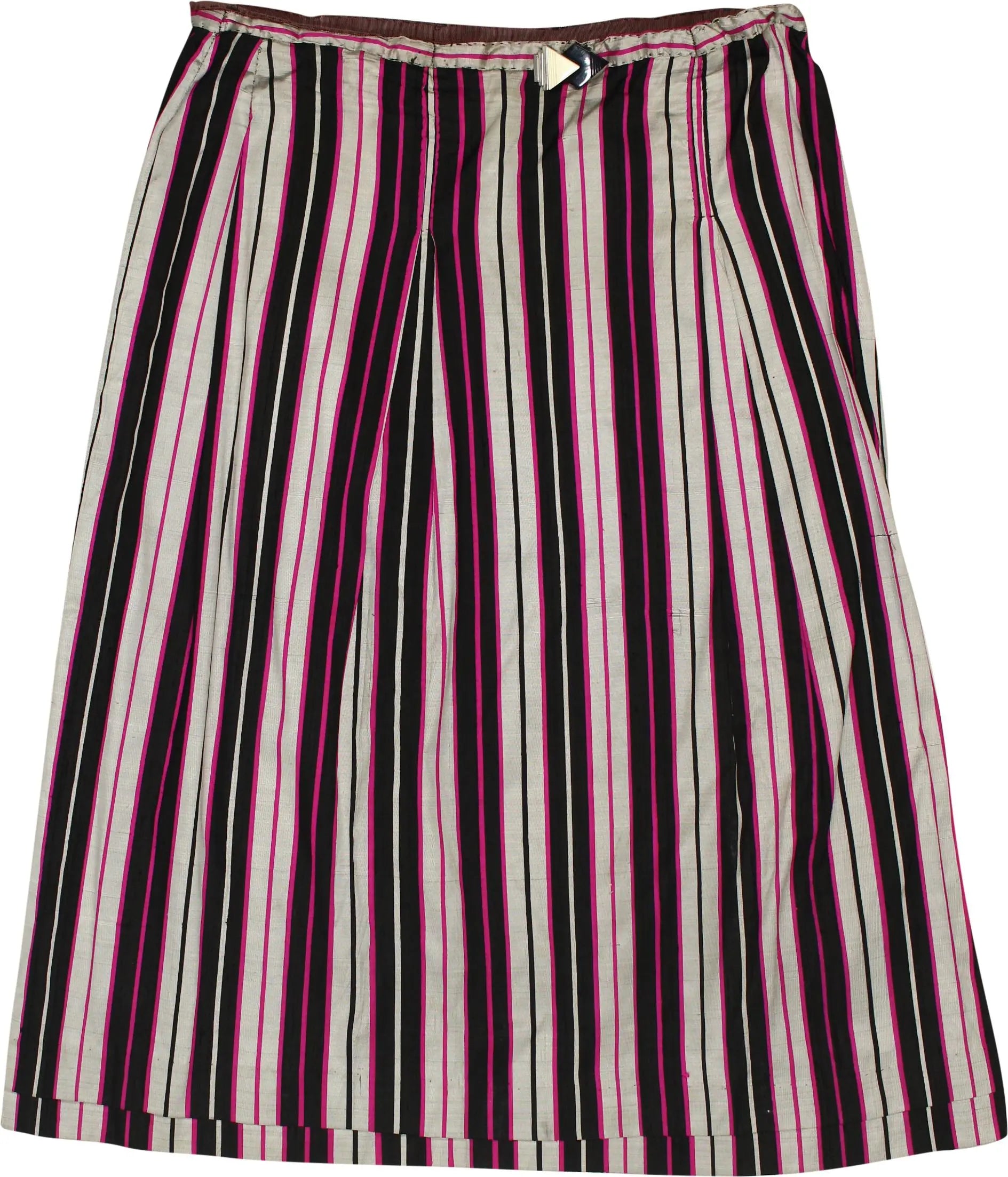 Handmade - Striped Midi Skirt- ThriftTale.com - Vintage and second handclothing