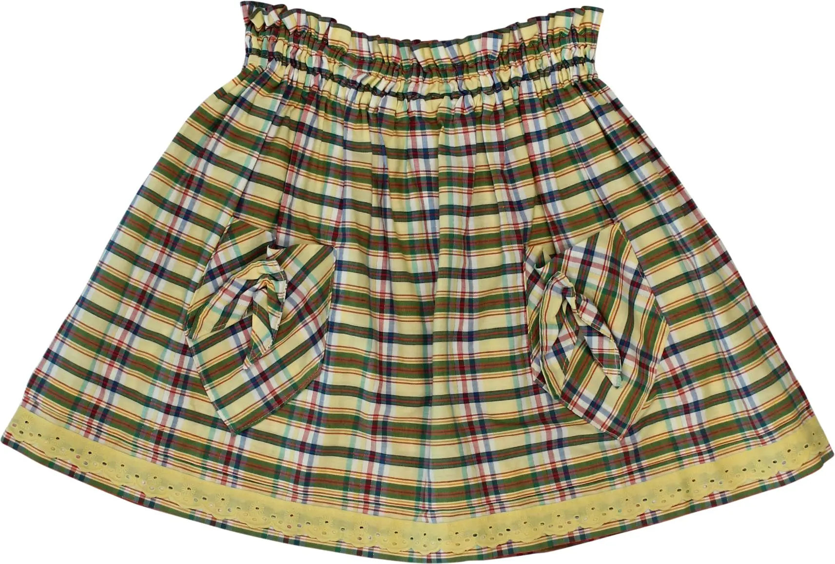 Handmade - Vintage Checkered Skirt- ThriftTale.com - Vintage and second handclothing