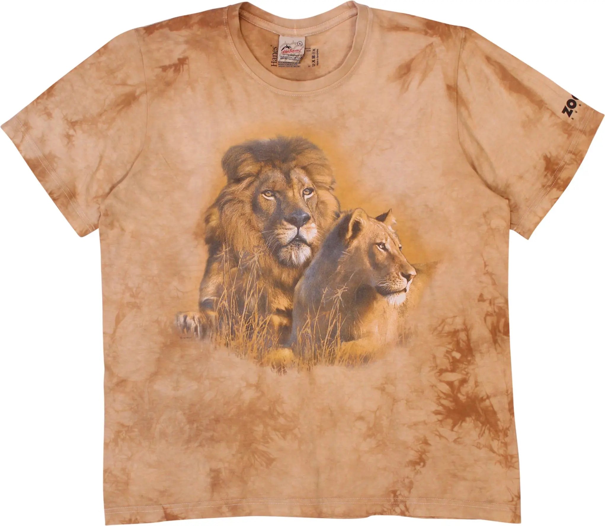 Harlequin - Harlequin Lion Print T-shirt- ThriftTale.com - Vintage and second handclothing