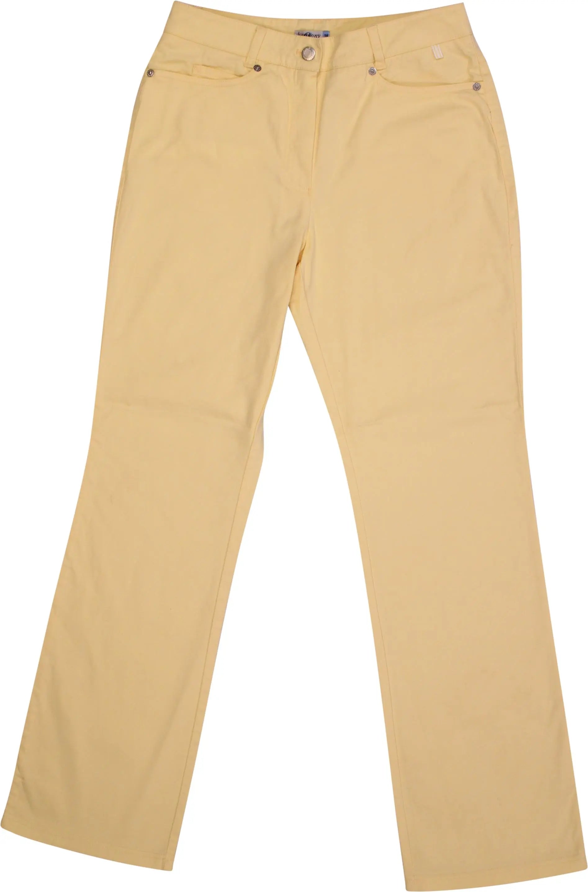 Harmony - Pastel Yellow Pants- ThriftTale.com - Vintage and second handclothing