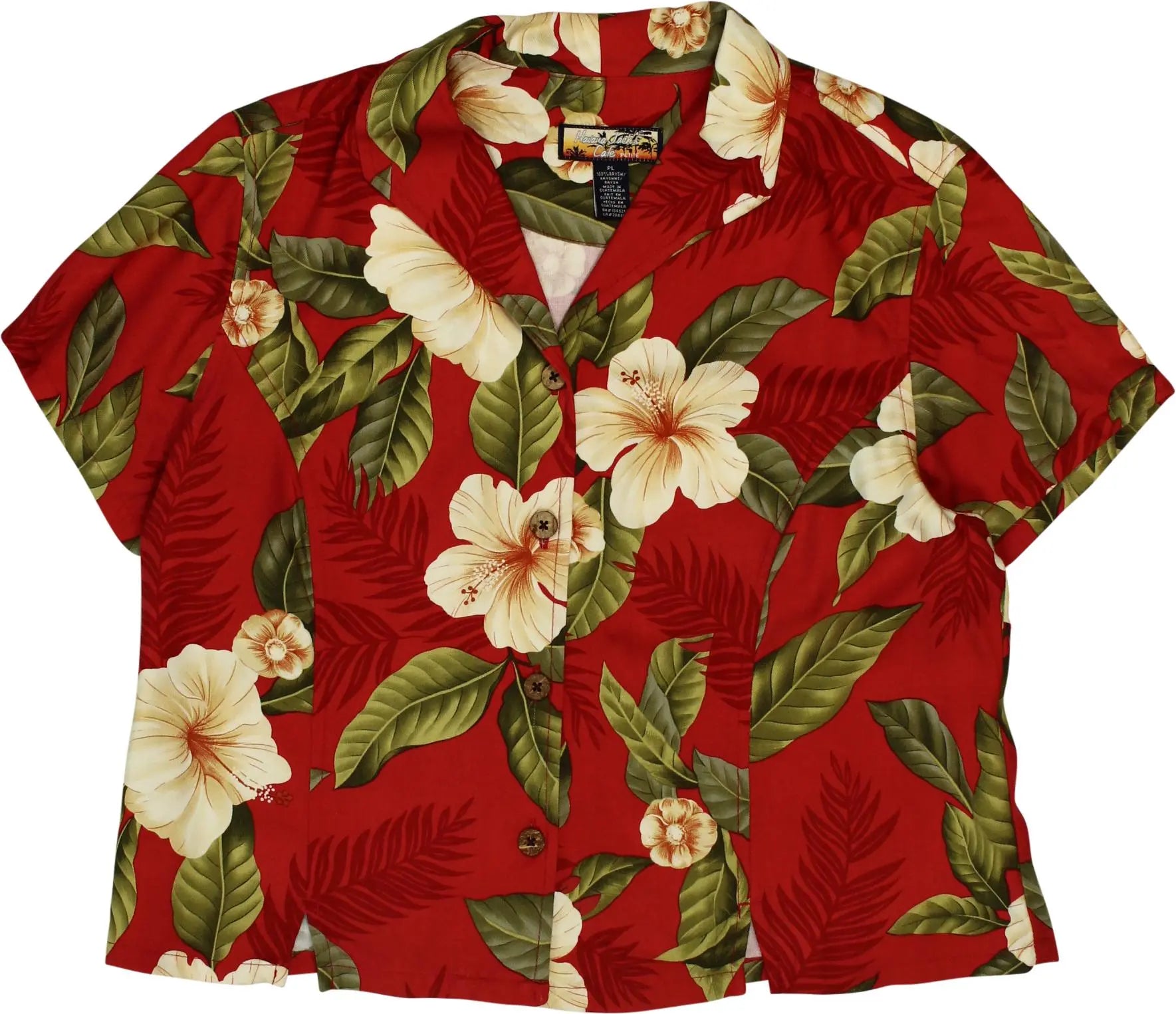Havana Jacks Cafe - 90s Hawaiian Floral Shirt- ThriftTale.com - Vintage and second handclothing