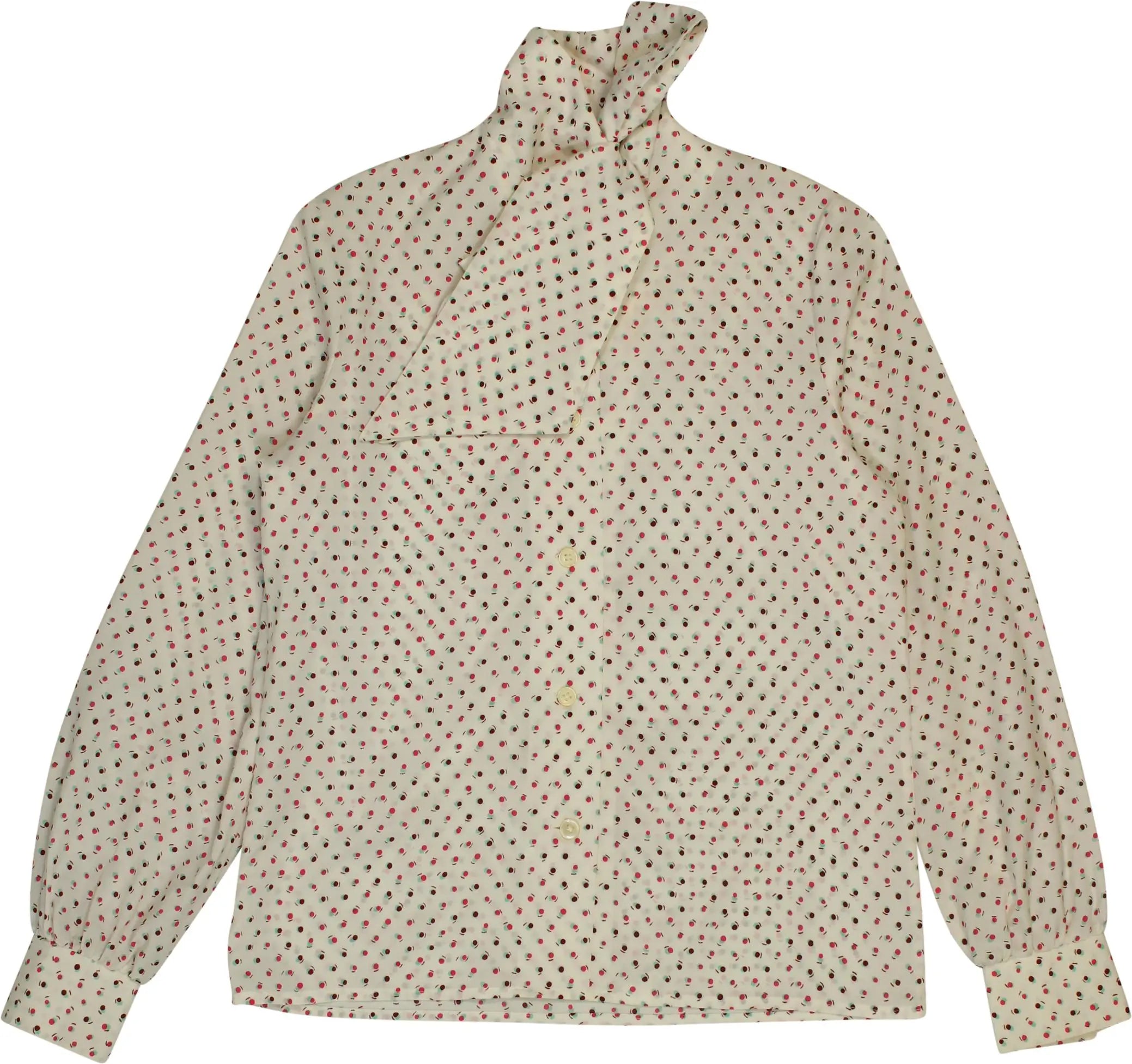 Hellweg - Patterned Blouse- ThriftTale.com - Vintage and second handclothing
