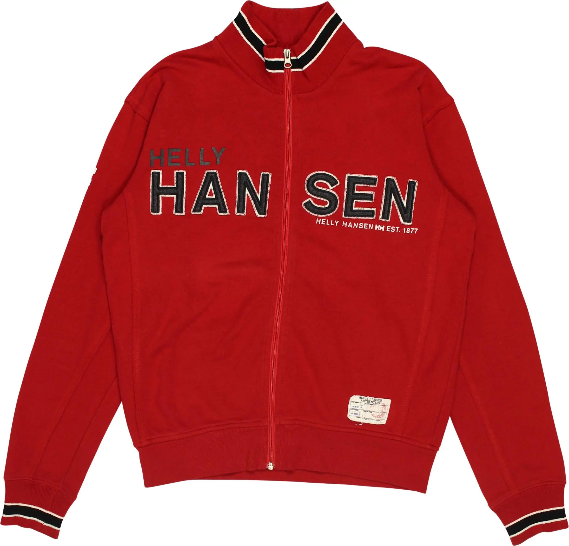Helly Hansen - Red Zip-up Hoodie by Helly Hansen- ThriftTale.com - Vintage and second handclothing