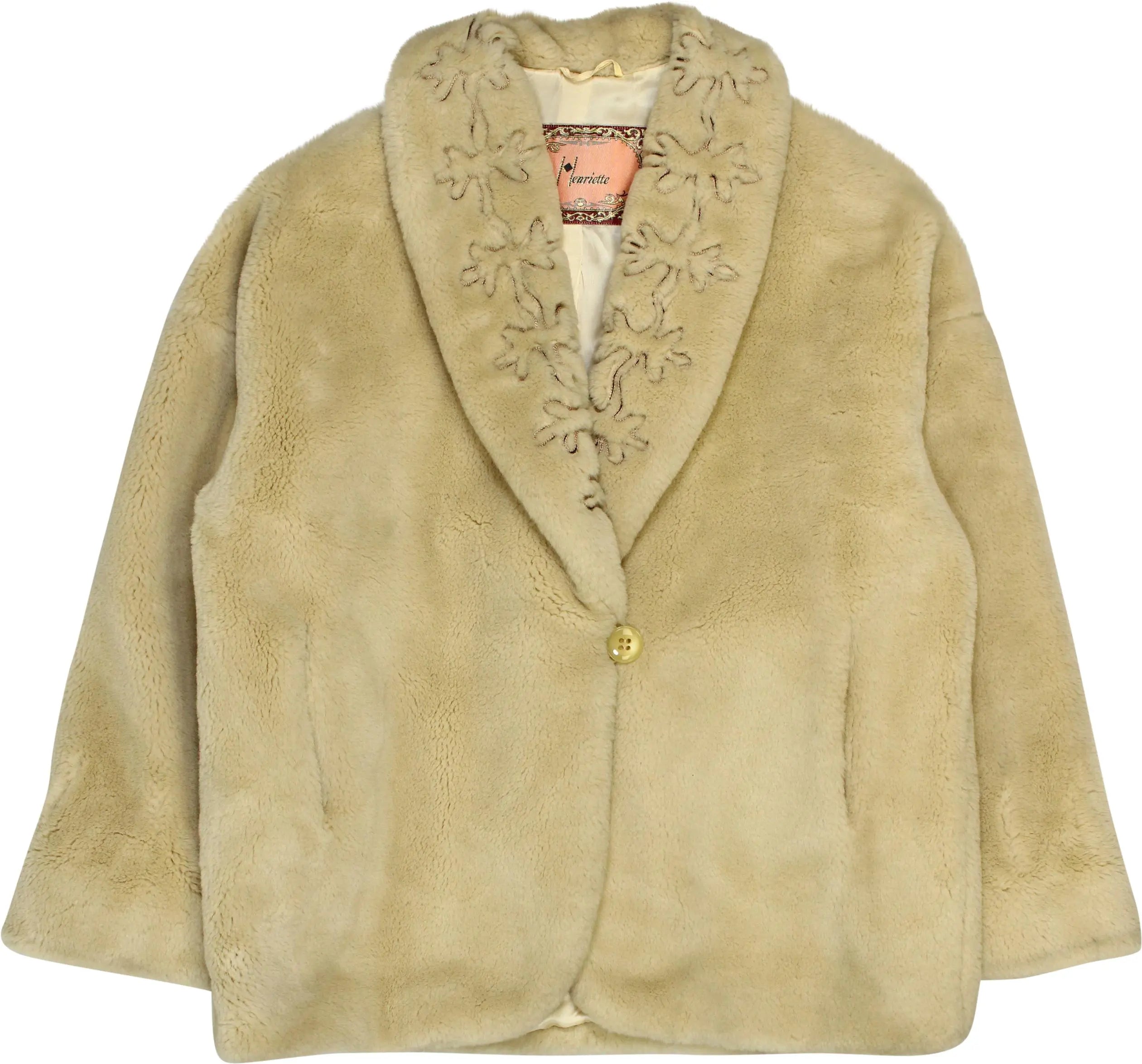 Henriette - Vintage Faux Fur Coat- ThriftTale.com - Vintage and second handclothing