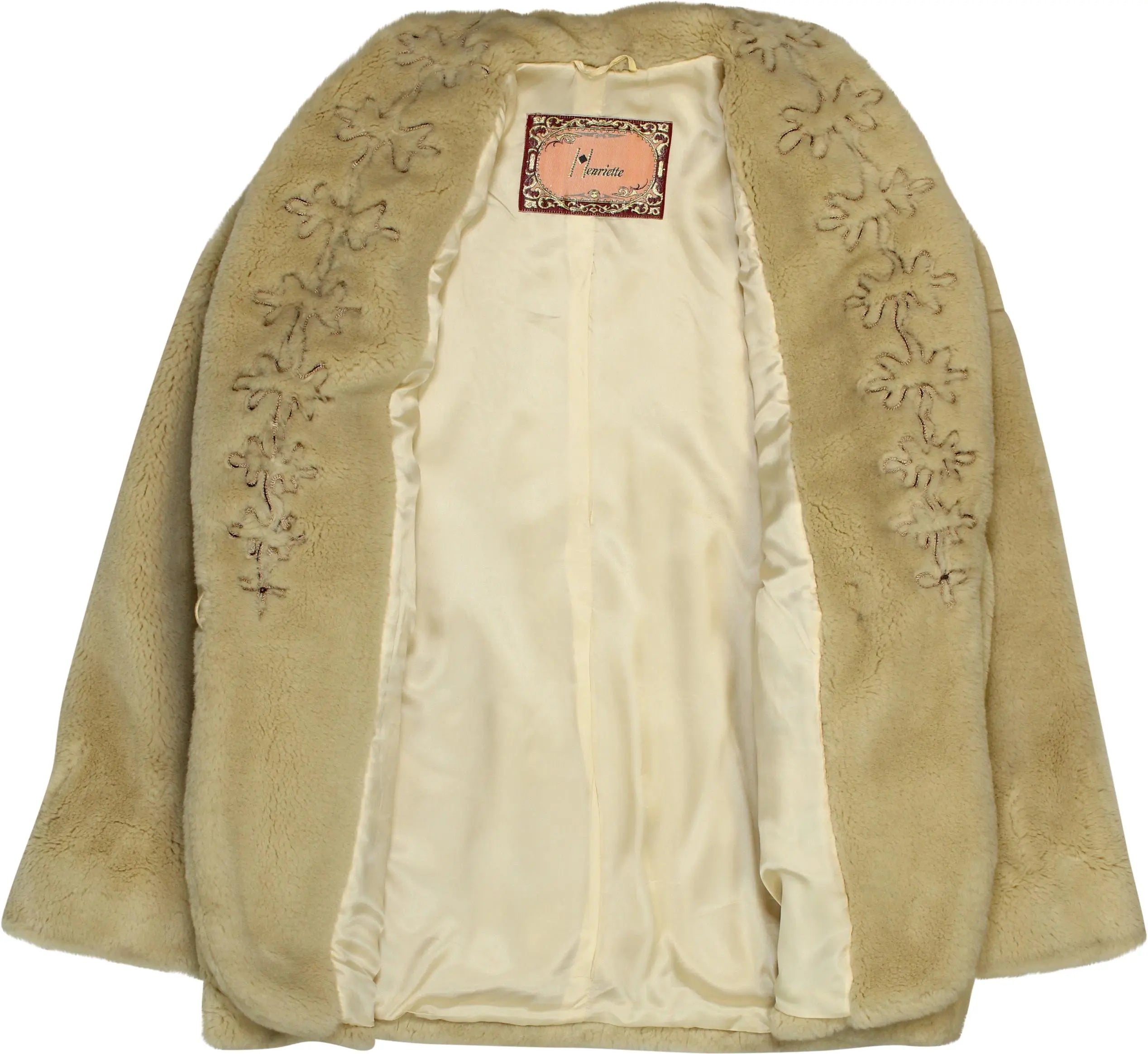 Henriette - Vintage Faux Fur Coat- ThriftTale.com - Vintage and second handclothing