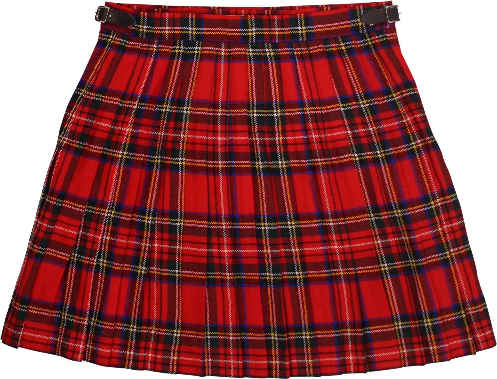 Highland Home Industries - Tartan Pleated Skirt- ThriftTale.com - Vintage and second handclothing