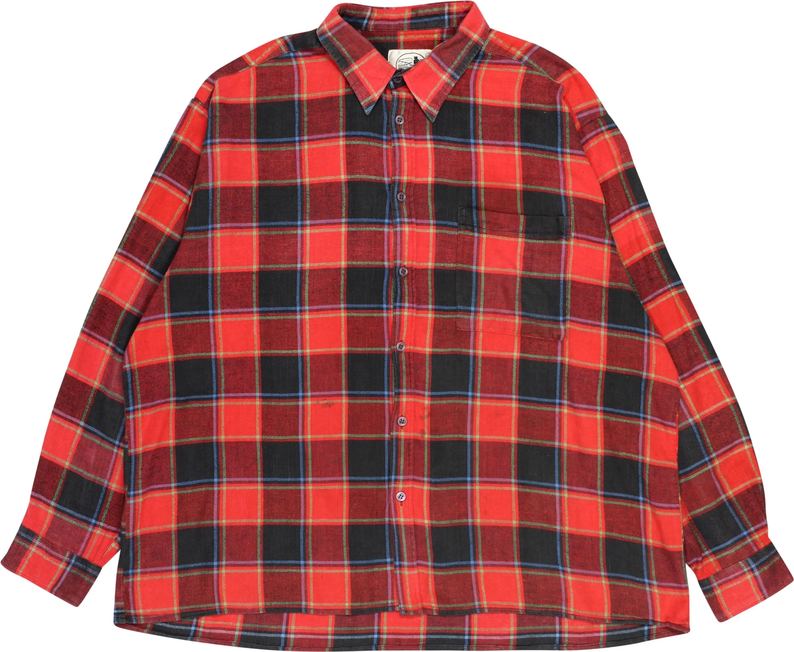 Highlander Flanell - Checked Flannel Shirt- ThriftTale.com - Vintage and second handclothing