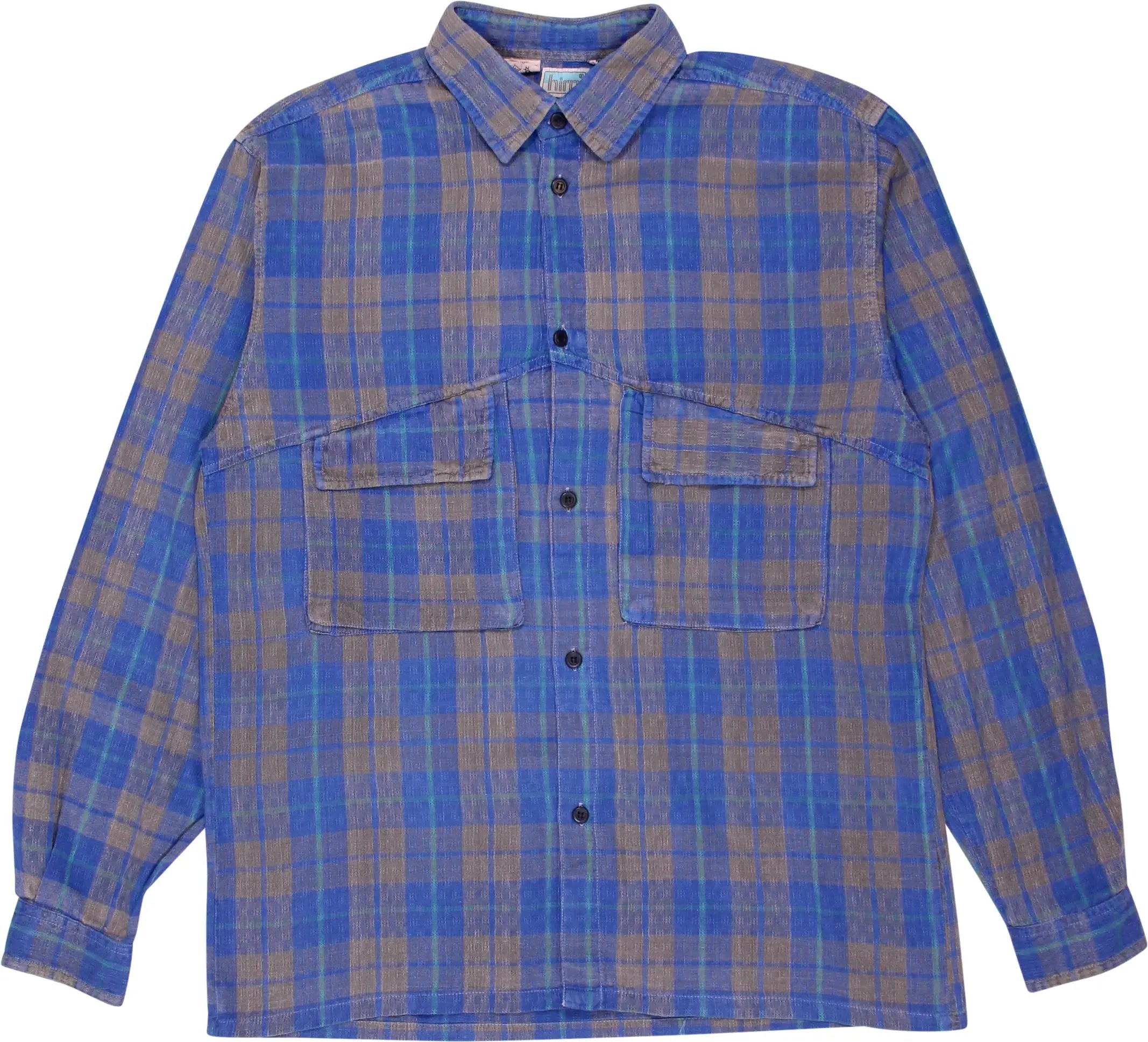 Him - 90s Checked Cotton Shirt- ThriftTale.com - Vintage and second handclothing