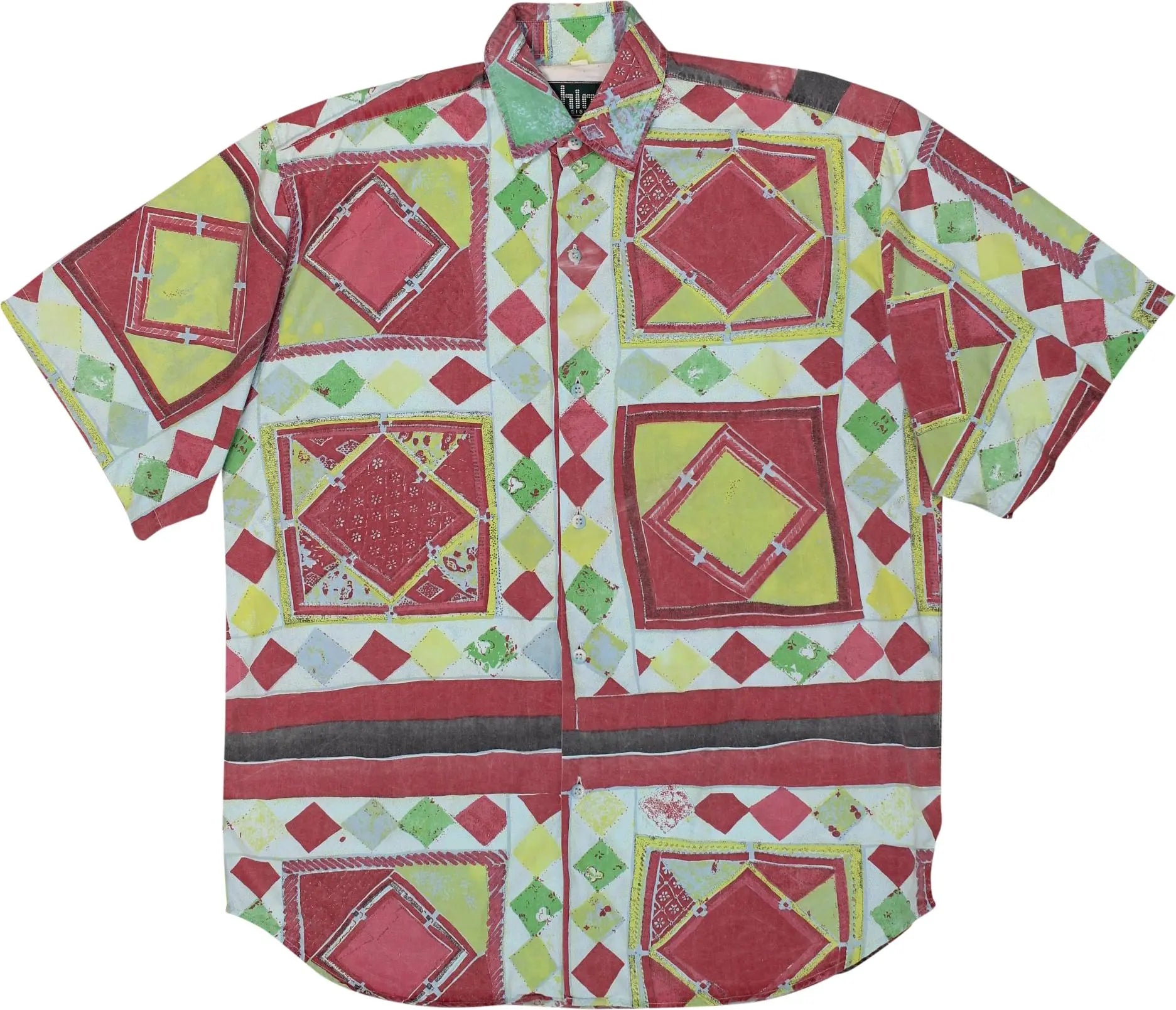 Him Leisure - Graphic Short Sleeve Shirt- ThriftTale.com - Vintage and second handclothing