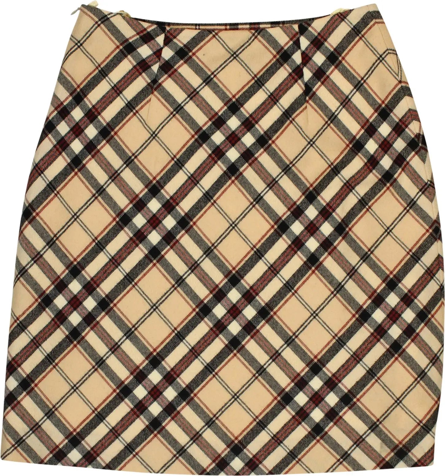 Hirsch - Checkered A-line skirt- ThriftTale.com - Vintage and second handclothing