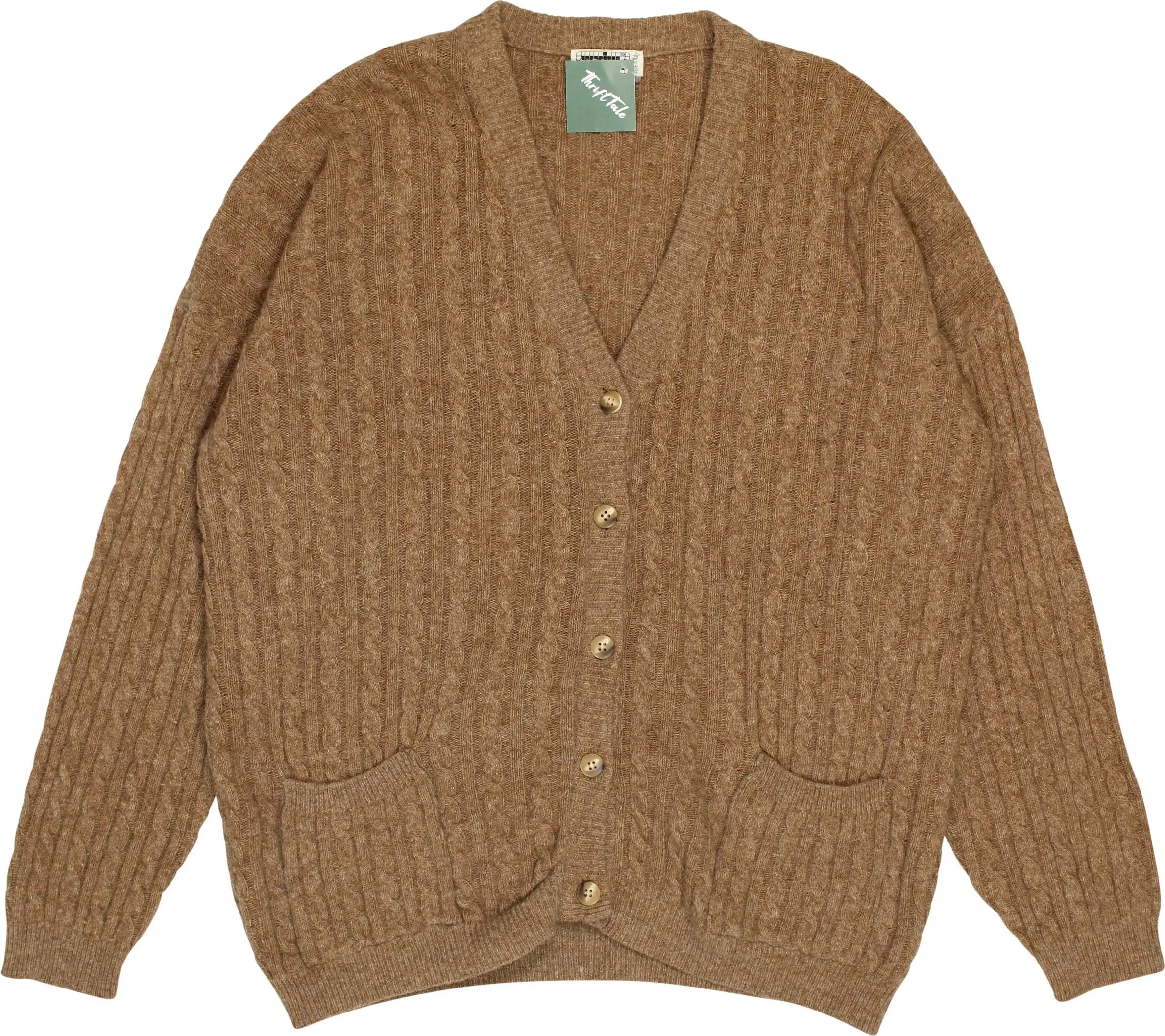 Honey - 90s Wool Blend Cable Knit Cardigan- ThriftTale.com - Vintage and second handclothing