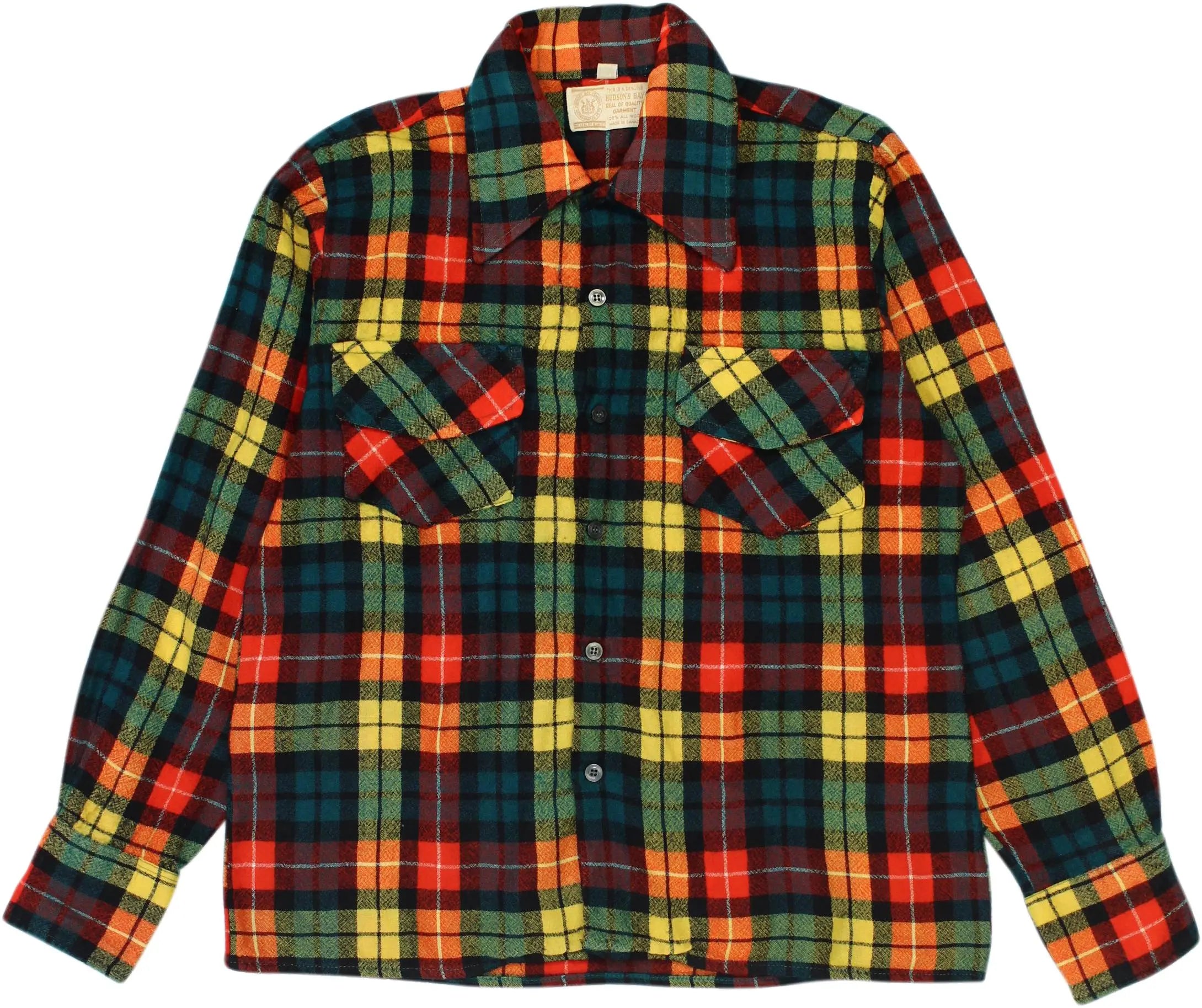 Hudson's Bay - Colourful Checked Shirt- ThriftTale.com - Vintage and second handclothing