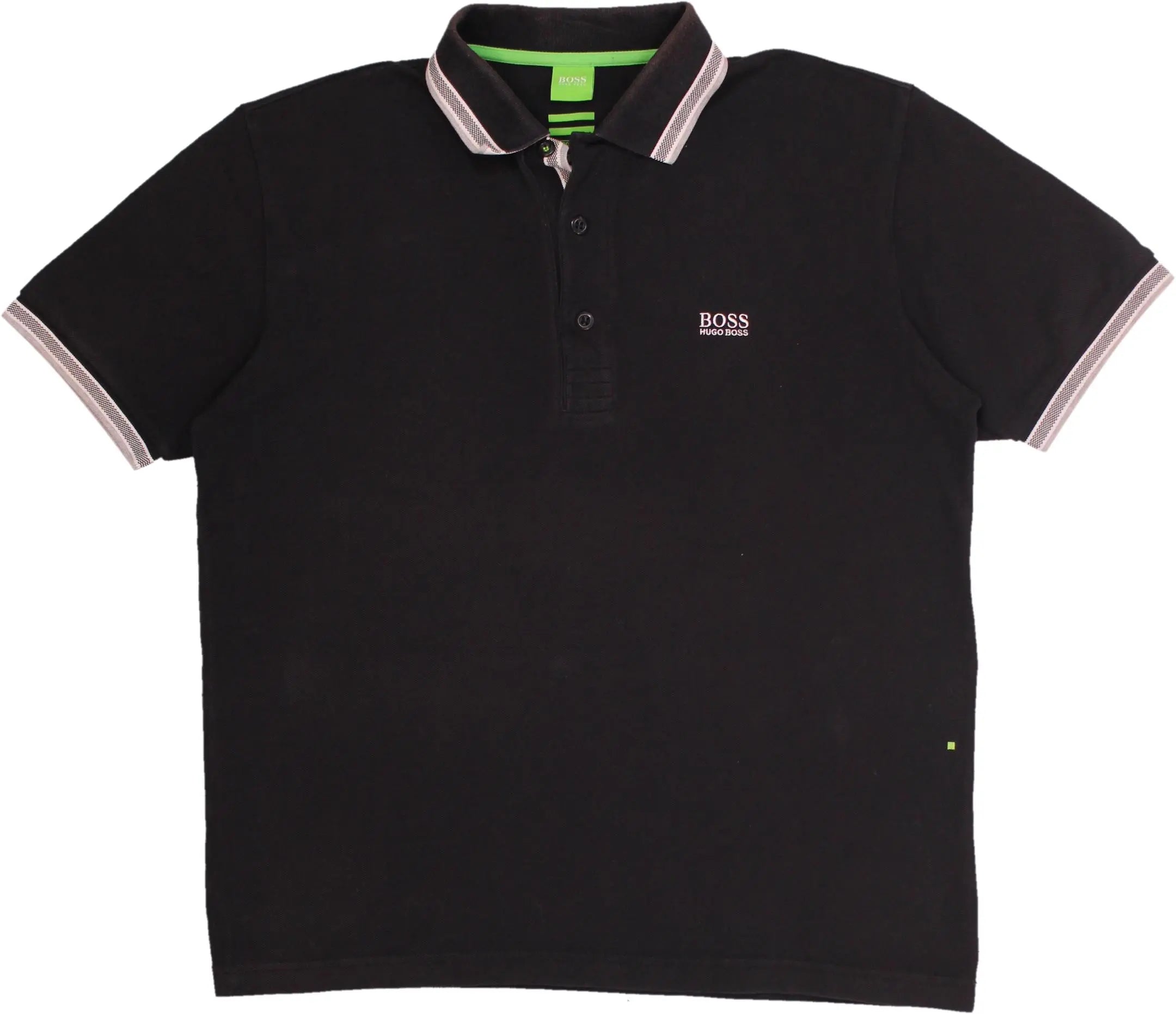 Hugo Boss - Black Polo Shirt by Hugo Boss- ThriftTale.com - Vintage and second handclothing