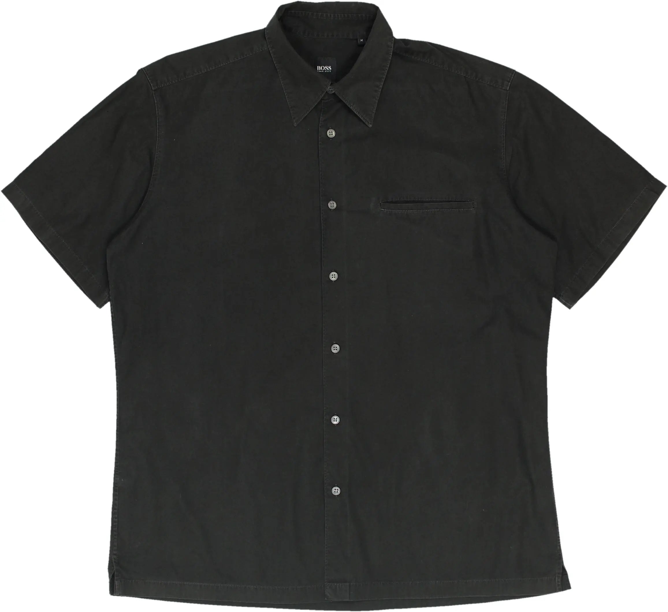 Hugo Boss - Black Short Sleeve Shirt by Hugo Boss- ThriftTale.com - Vintage and second handclothing
