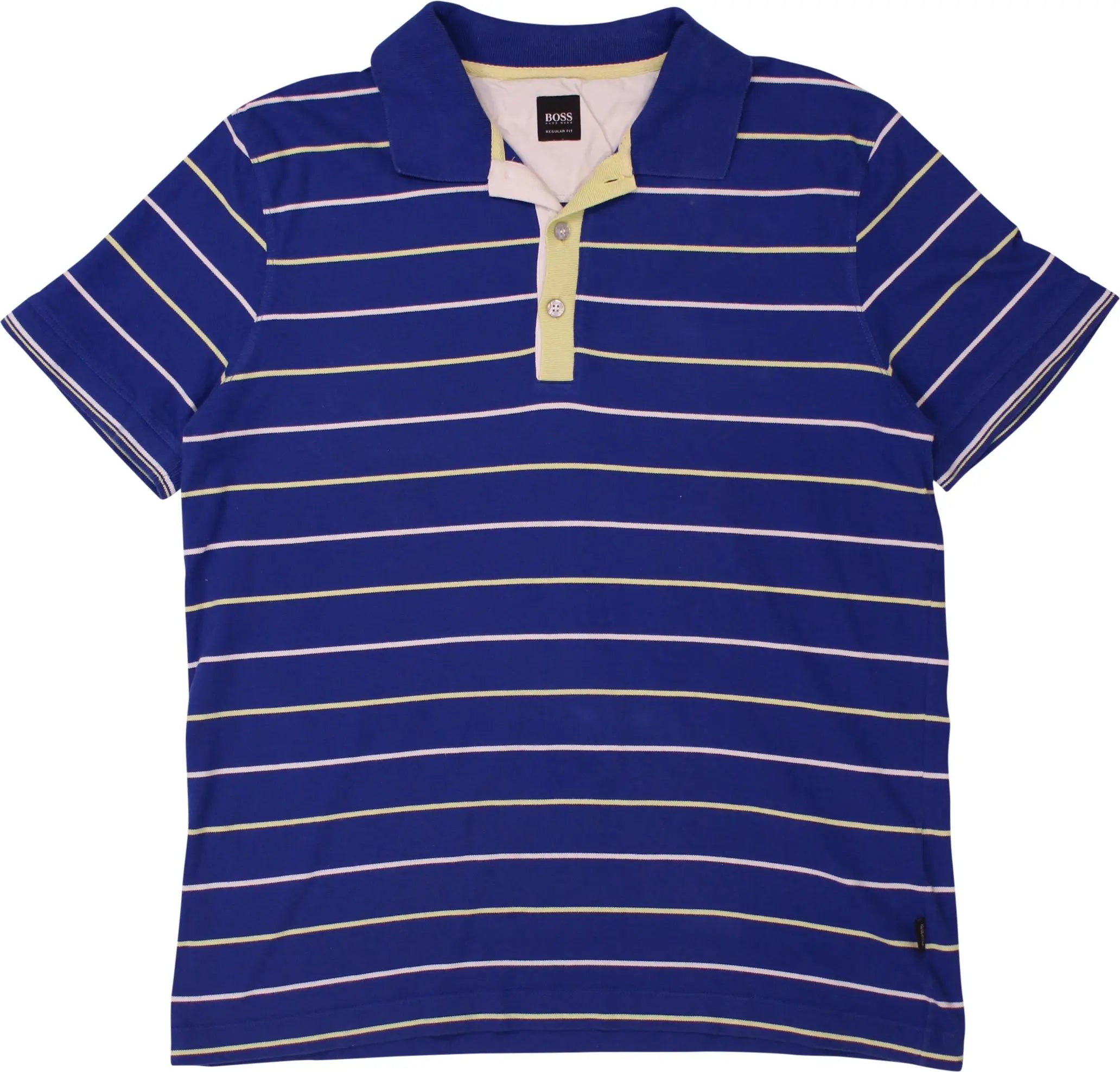 Hugo Boss - Striped Polo Shirt by Hugo Boss- ThriftTale.com - Vintage and second handclothing