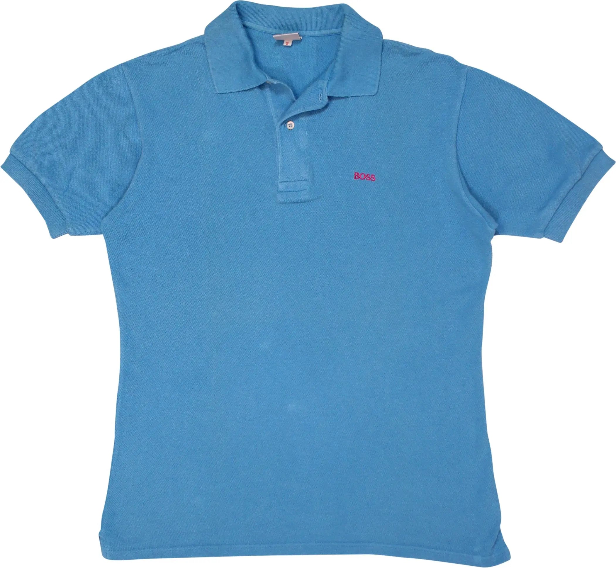 Hugo Boss - Vintage Blue Polo Shirt by Hugo Boss- ThriftTale.com - Vintage and second handclothing