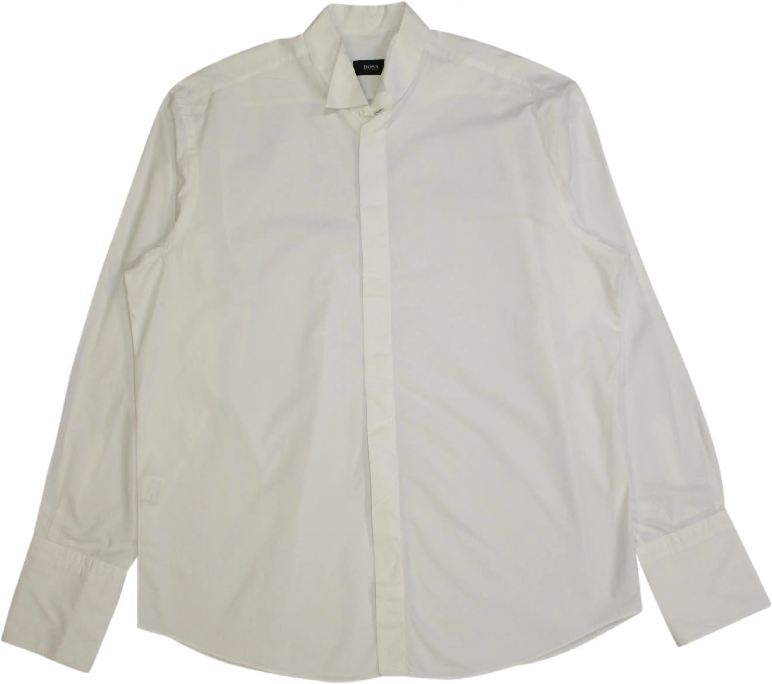 Hugo Boss - White Evening Shirt by Hugo Boss- ThriftTale.com - Vintage and second handclothing