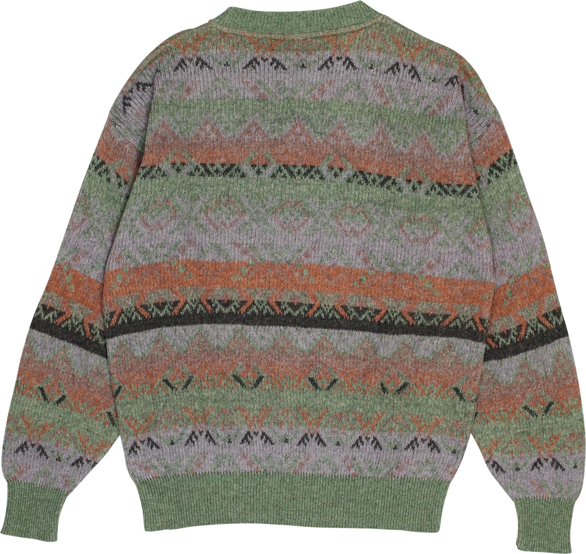 IMC - Colourful Patterned Jumper- ThriftTale.com - Vintage and second handclothing