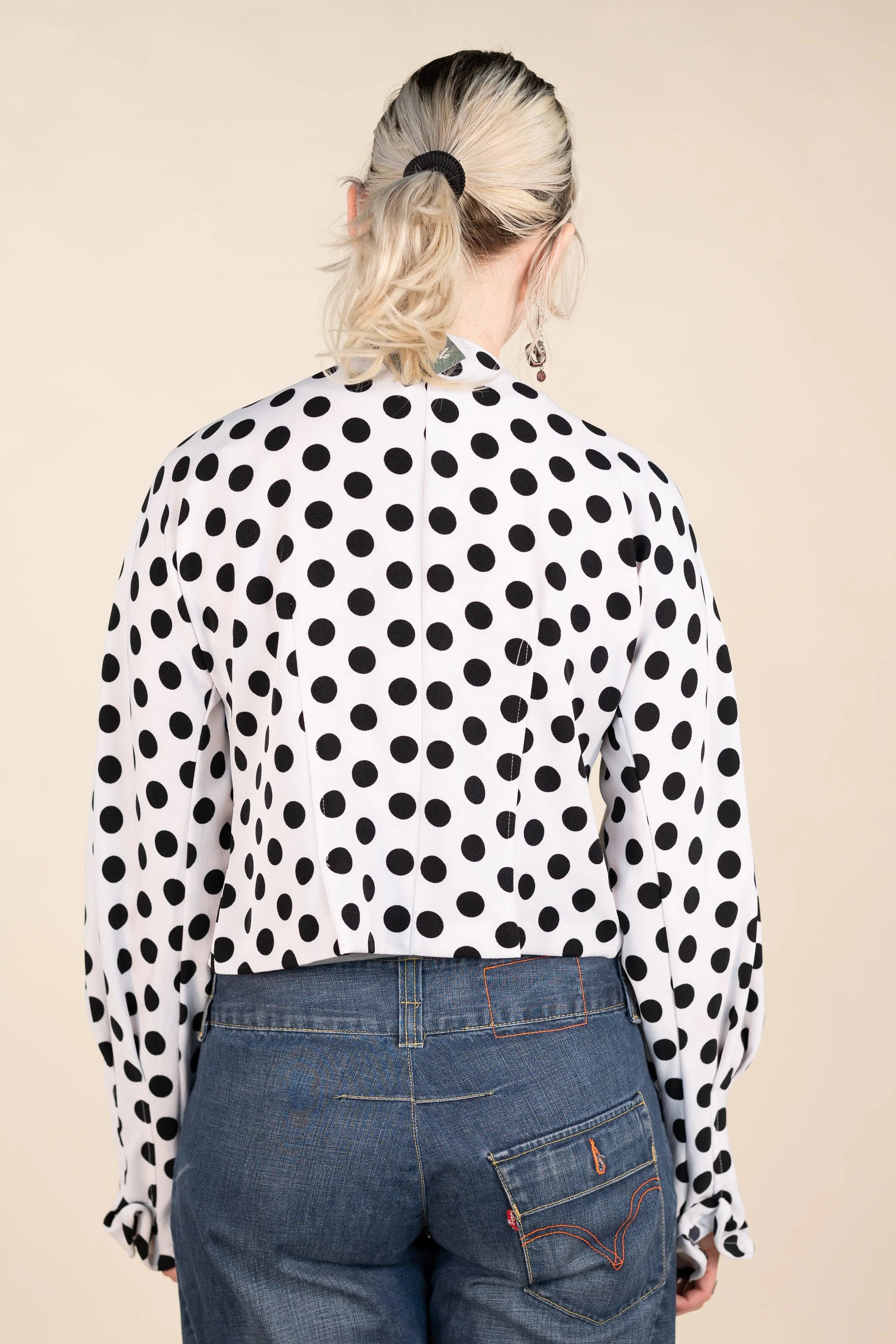 IVIVI - Retro Polkadot Top- ThriftTale.com - Vintage and second handclothing