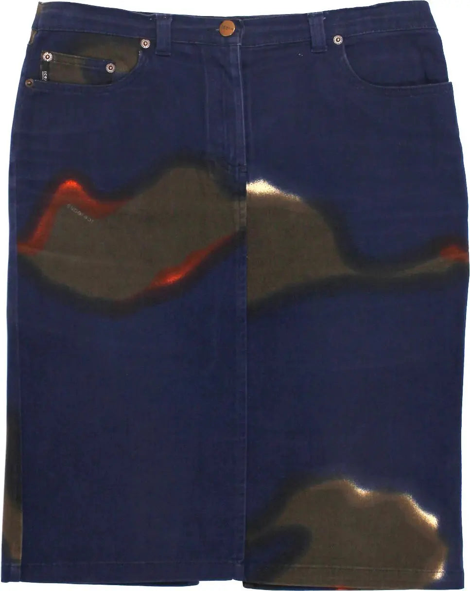 Icejeans Iceberg - Midi Skirt by Iceberg- ThriftTale.com - Vintage and second handclothing