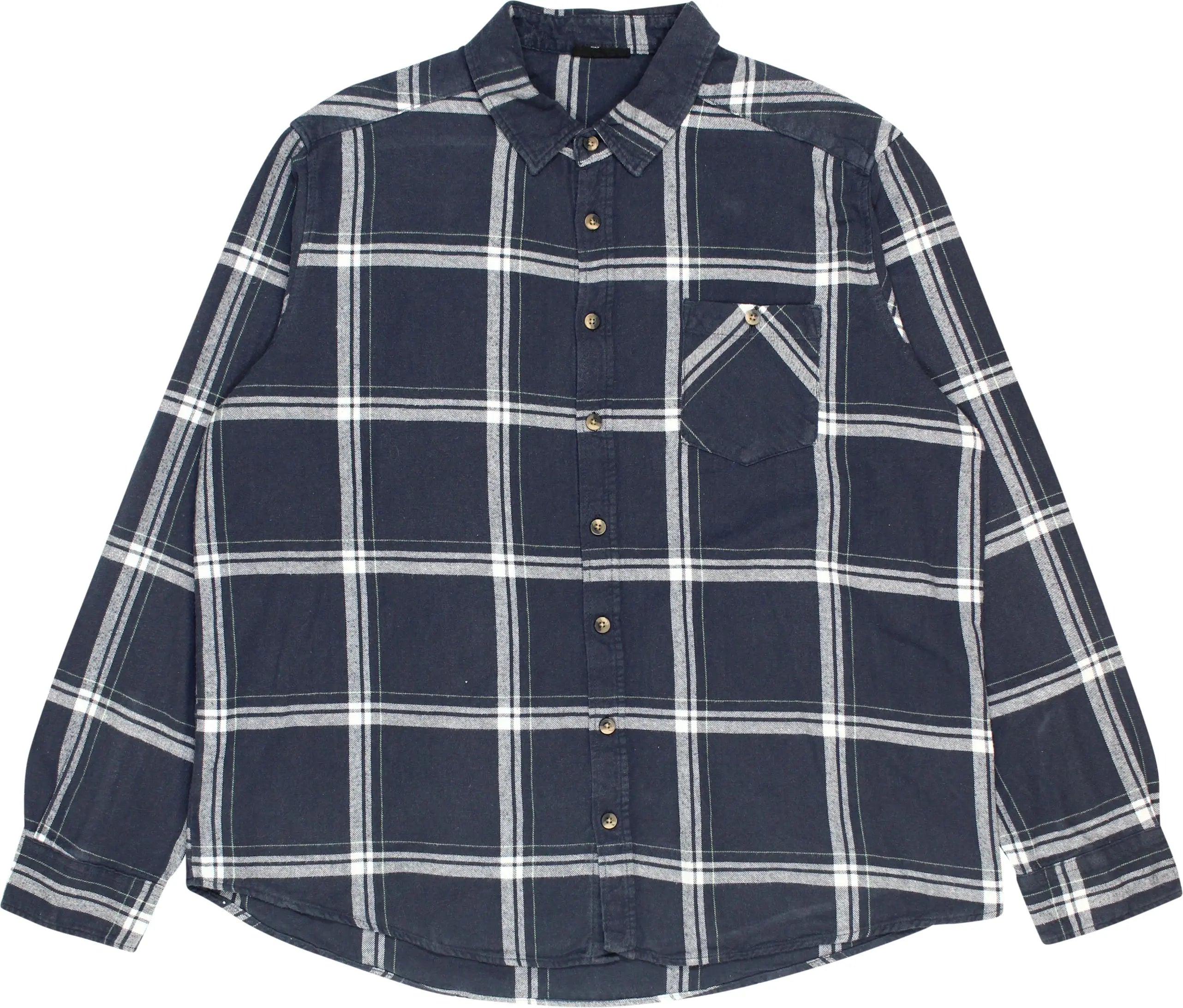 Identic - Blue Checked Long Sleeve Shirt- ThriftTale.com - Vintage and second handclothing