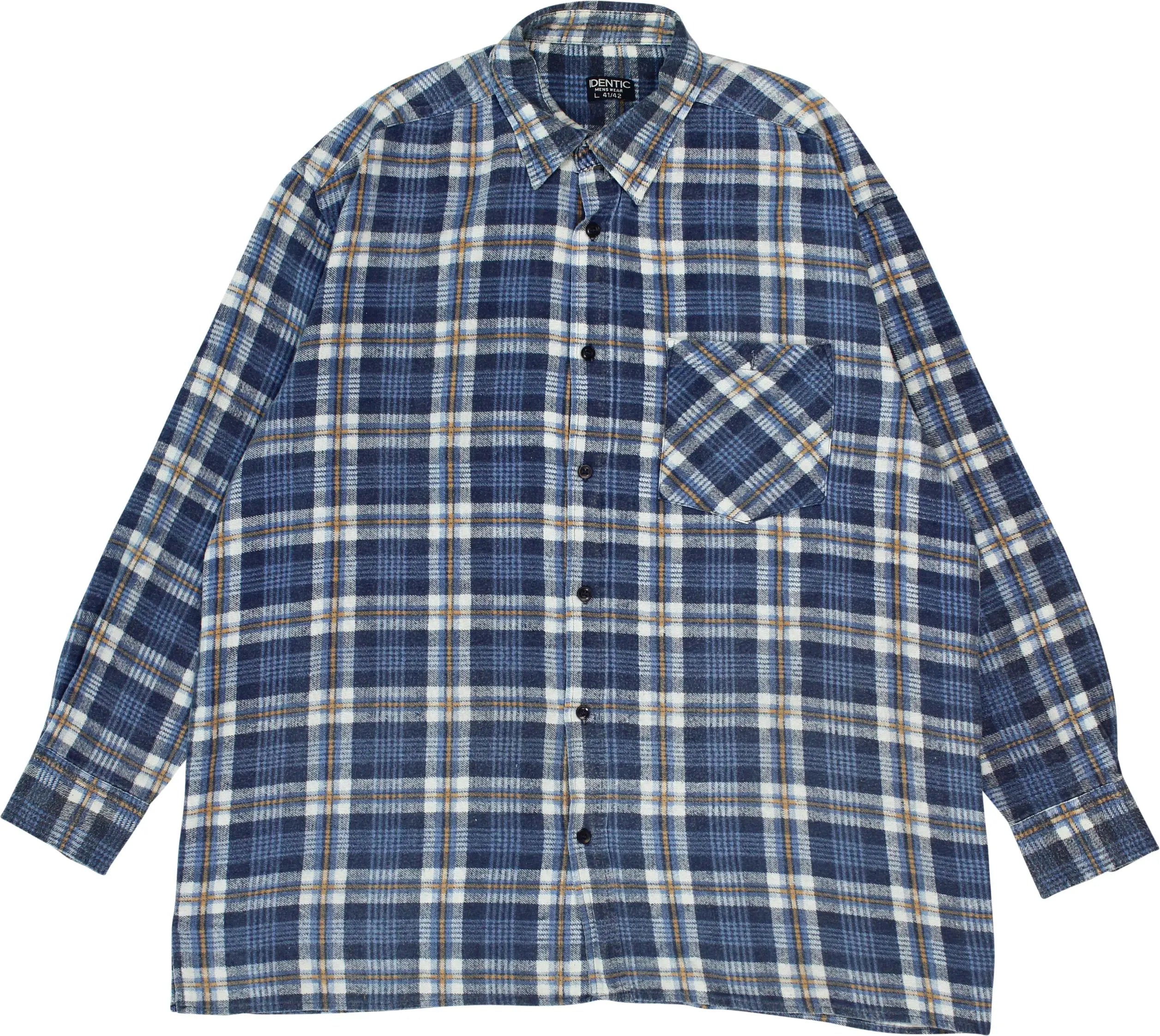 Identic - Checked Flannel Shirt- ThriftTale.com - Vintage and second handclothing