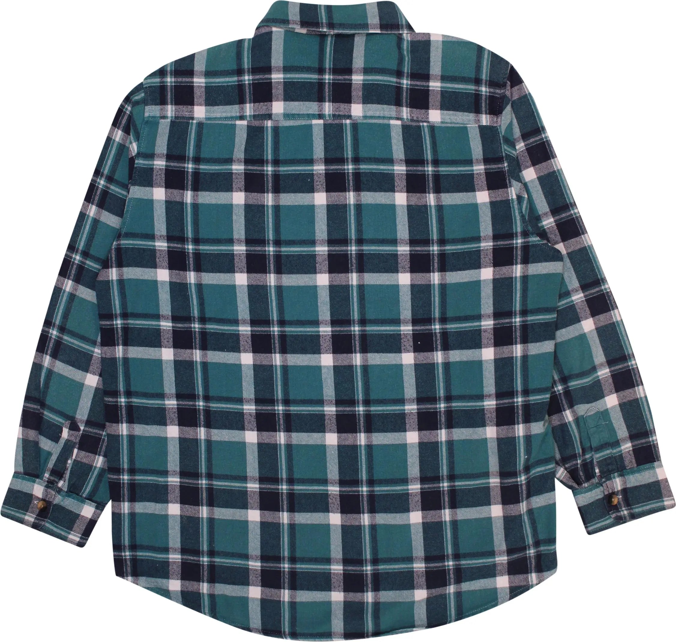 Identic - Green Checked Flannel Shirt- ThriftTale.com - Vintage and second handclothing