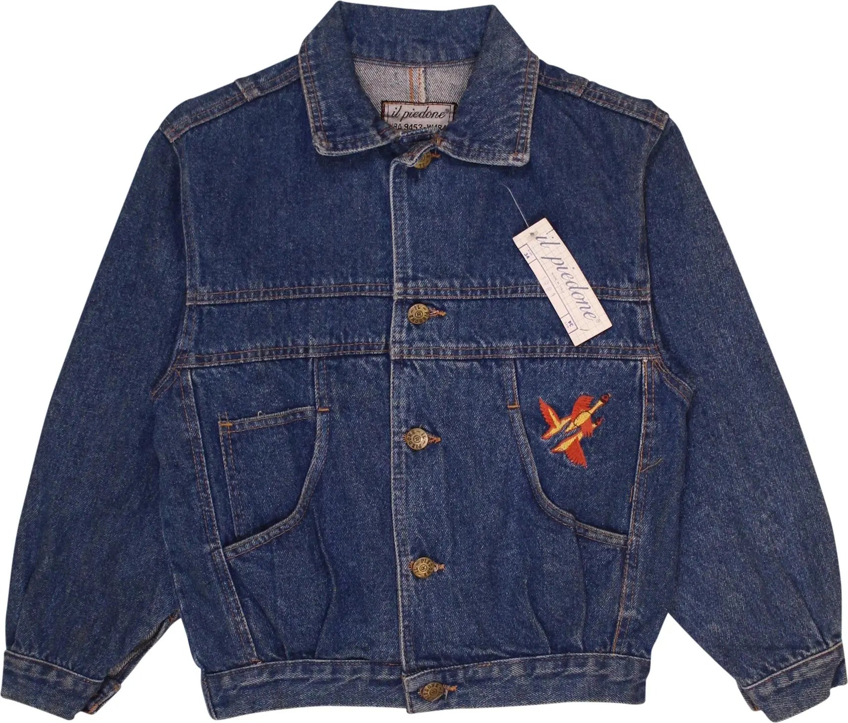 Il Piedone - Blue Denim Jacket- ThriftTale.com - Vintage and second handclothing