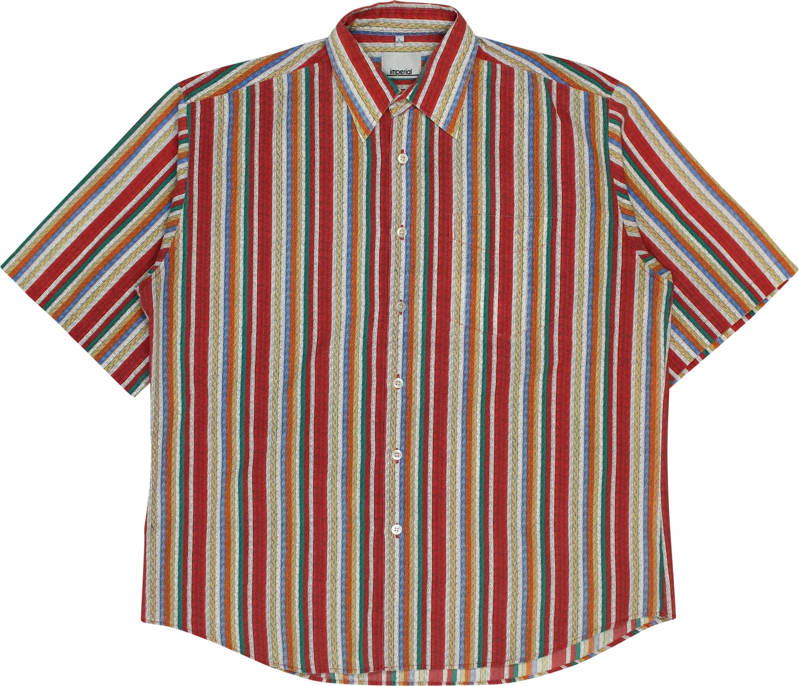 Imperial - 90s Striped Short Sleeve Shirt- ThriftTale.com - Vintage and second handclothing