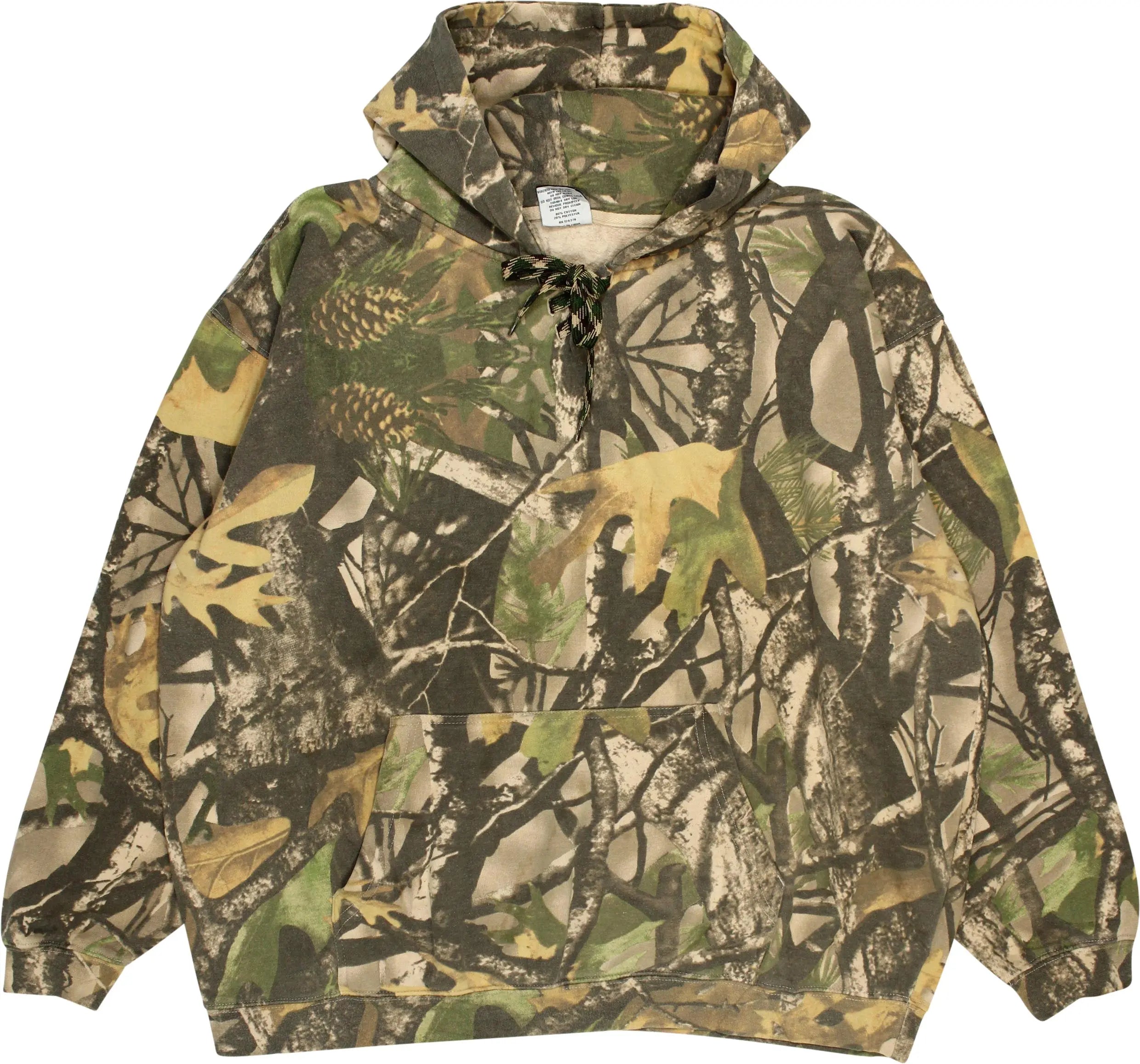 In Play - Camo Lace Up Hoodie- ThriftTale.com - Vintage and second handclothing